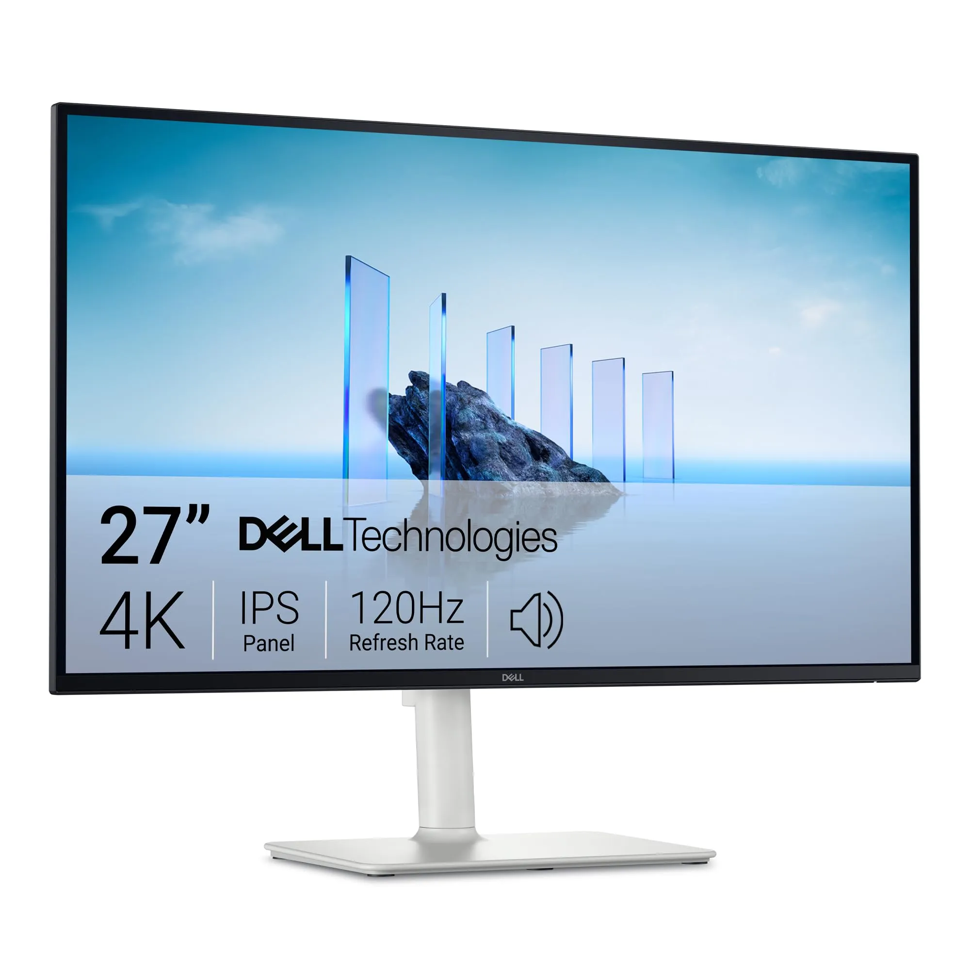 Dell 27 Plus Monitor - S2725QS, 4K UHD (3840x2160), 120Hz, IPS, 4ms, AMD FreeSync Premium, 99% sRGB, Regolabile in Altezza, Altoparlanti integrati, DisplayPort, 2 HDMI, 3 Anni di Garanzia