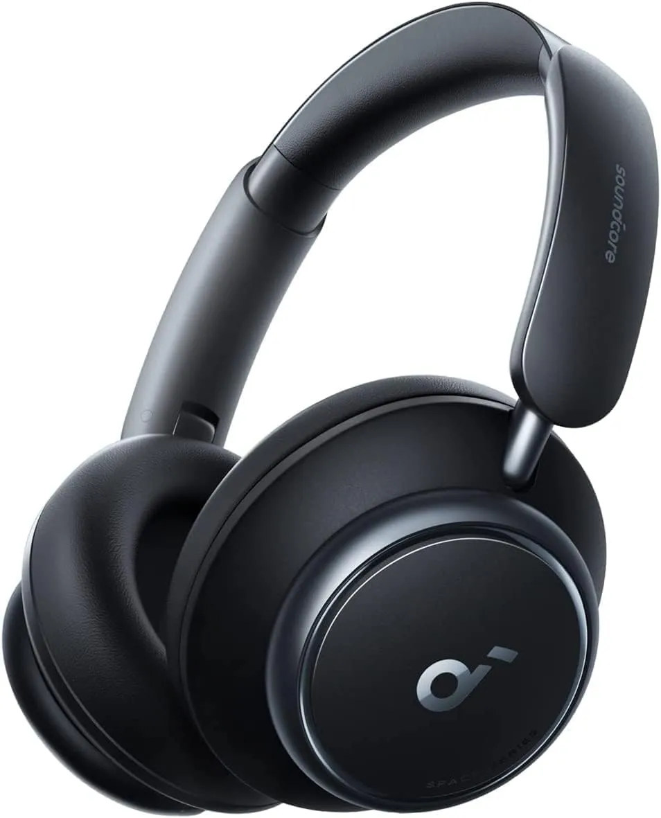 Soundcore by Anker Space Q45 Cuffie Bluetooth Cancellazione Attiva Rumore Adattiva fino al 98%, Riproduzione 50 ore, App, Suono Wireless LDAC Hi-Res, Confortevoli, Chiamate Chiare, Bluetooth 5.3