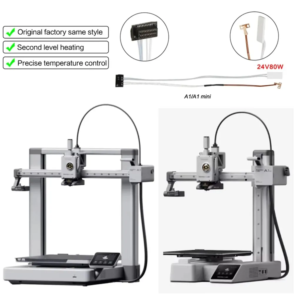 YUYUEMI Gruppo di riscaldamento per Bambu Lab A1/A1 Mini stampanti 3D Termistore Sensore di Temperatura Lab A1 Hotend Mount