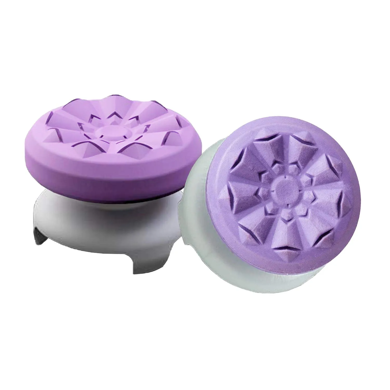 TEUVO Thumbsticks, Silicone Copertina Thumbsticks Grip per Controllore PS4 e per Controllore PS5 a Aiuto con Mirare, Controllo e Ridurre Pollice La Stanchezza, Viola, 2 Pezzi