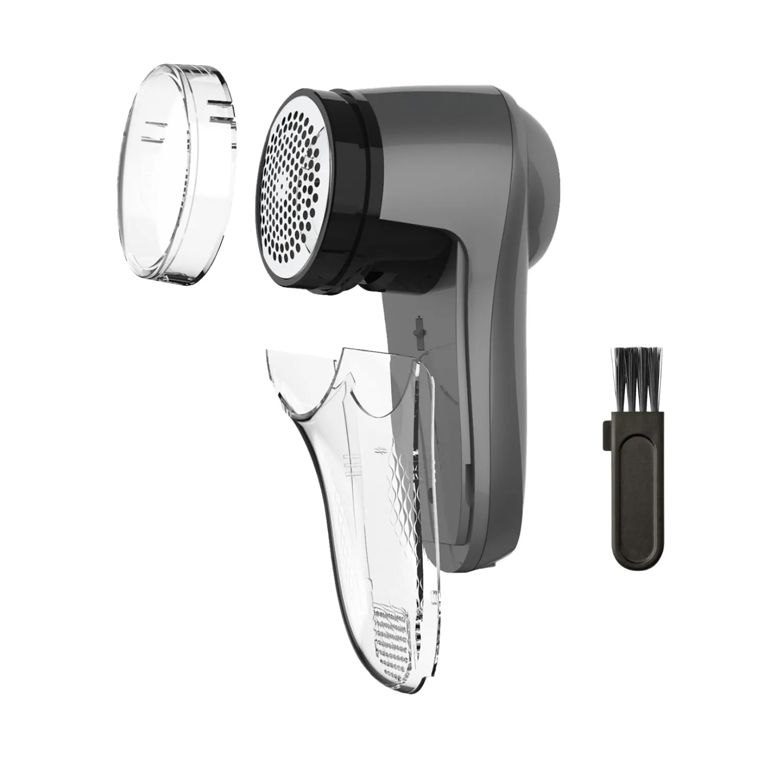 BLACK+DECKER - Levapelucchi elettrico. Senza fili. Autonomia 90 minuti. Caricatore USB. Deposito rimovibile. Adatto a tutti i tessuti. Design ergonomico. Grigio scuro