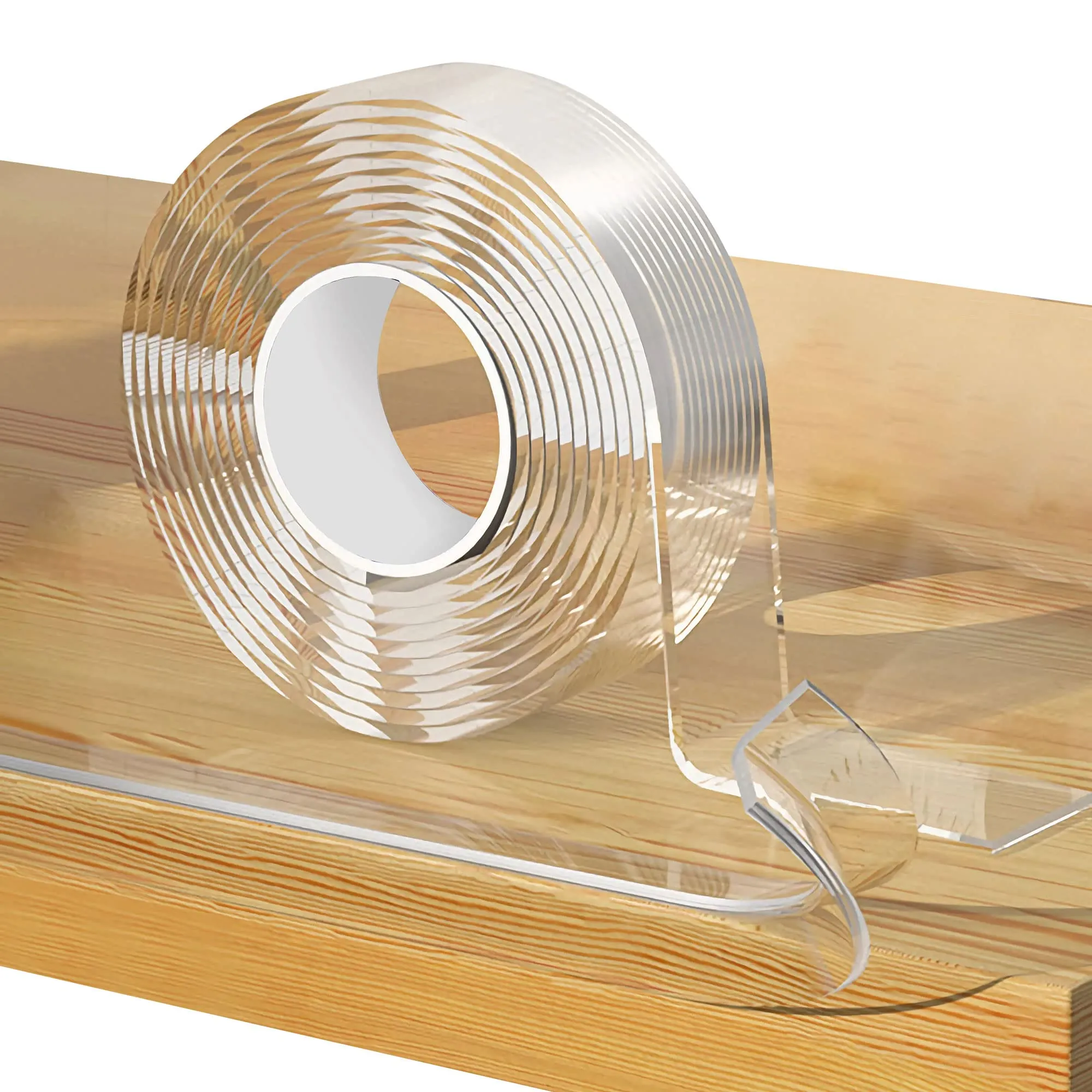 Loiion Paraspigoli per Bambini 1m, Trasparente Pre-nastro Adesivo Extra Forte Nano Tape, Multifunzione Paraspigoli Muro, Extra Spesso Bordi Protezione per Lcurezza Bambini（Spessore 1mm）