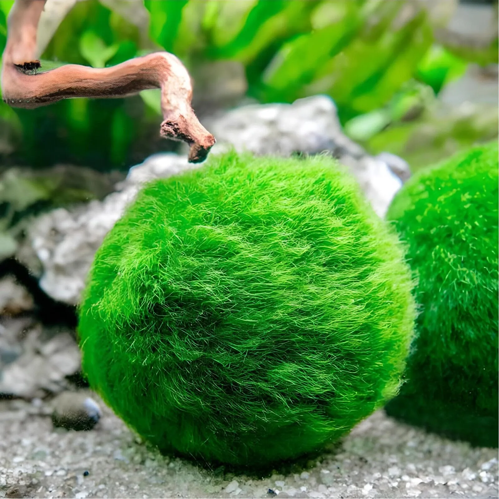Marimo (2-3 cm) - Alga Palla Cladophora Aegagropila Muschio con Certificazione, Decorazione Naturale per Acquari, Terrari e Bomboniere - Spedizione sigillata 100% umidità (5 pezzi)