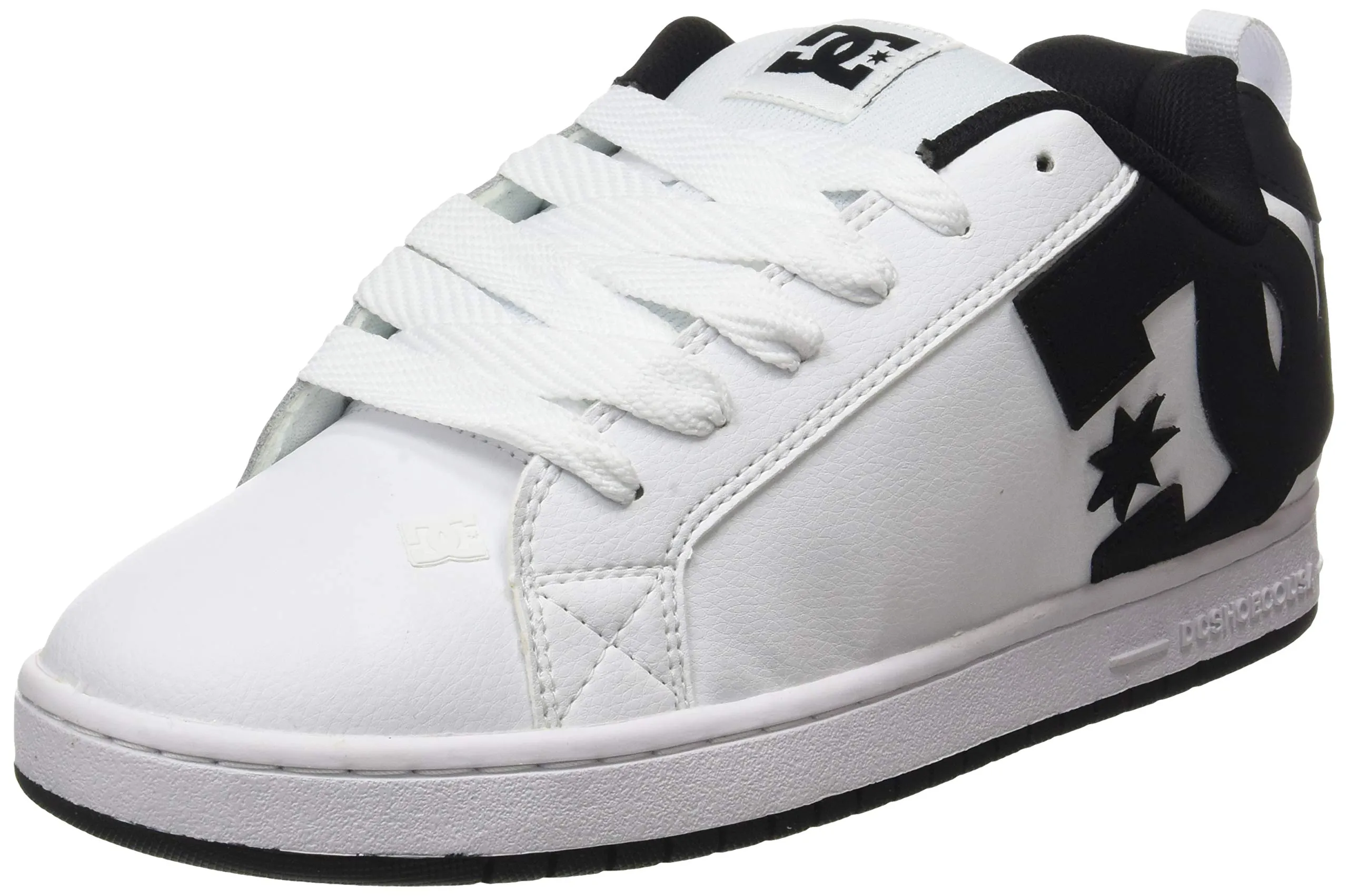 DC Shoes Corte Graffik, Scarpe da skateboard, Uomo, White Black Black, 43 EU