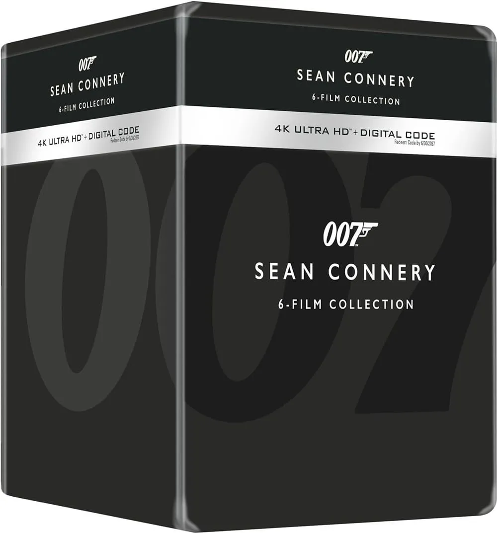 007 JAMES BOND SEAN CONNERY LIBRARY CASE COLLECTION 6 FILM (4K Ultra HD + Blu-ray)