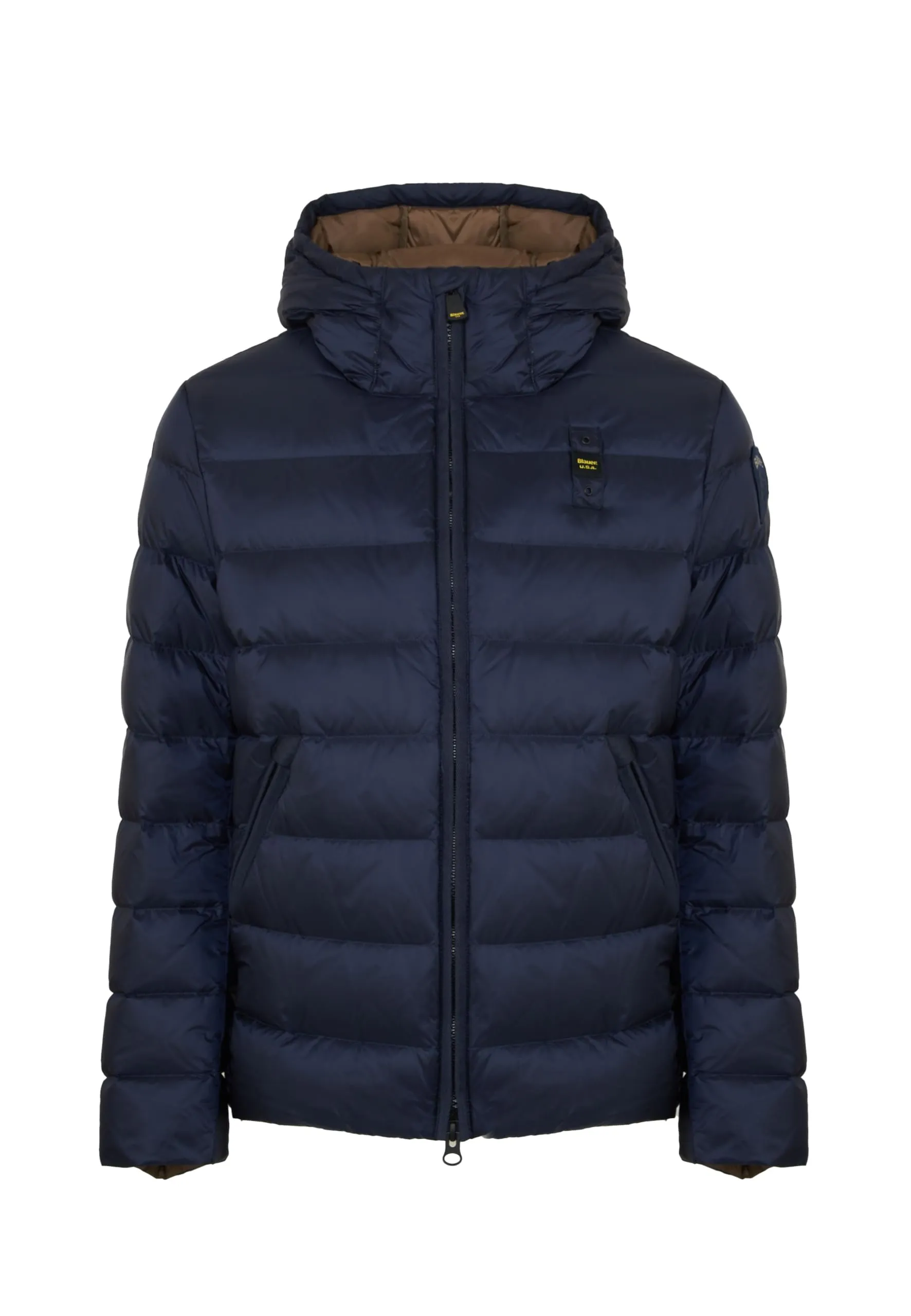 Blauer Piumino Con Cappuccio Acton (IT, Testo, M, Regular, Regular, Blu)
