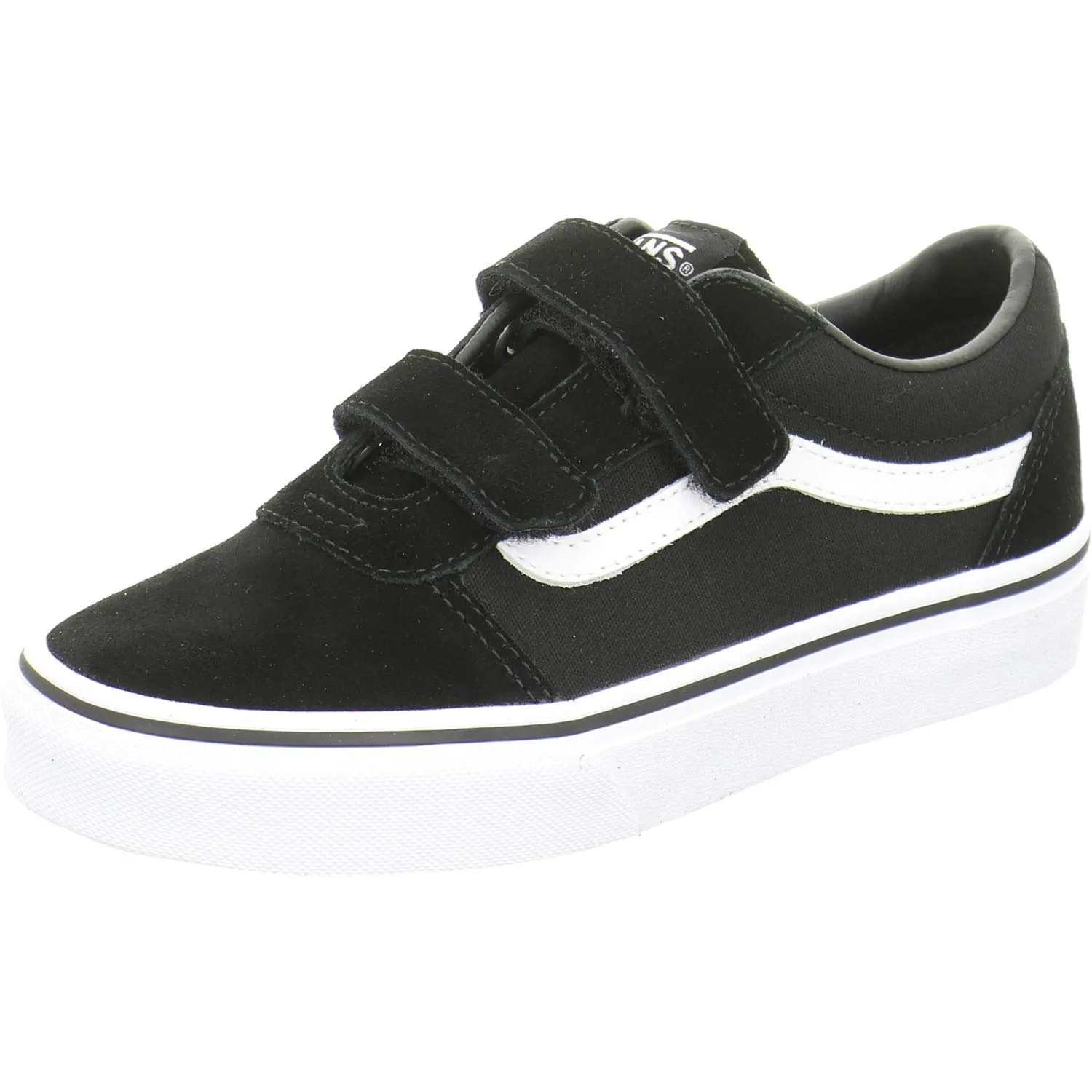 Vans Ward V, Scarpe da ginnastica, Unisex - Bambini e ragazzi, (Suede/Canvas) Black/White, 32 EU