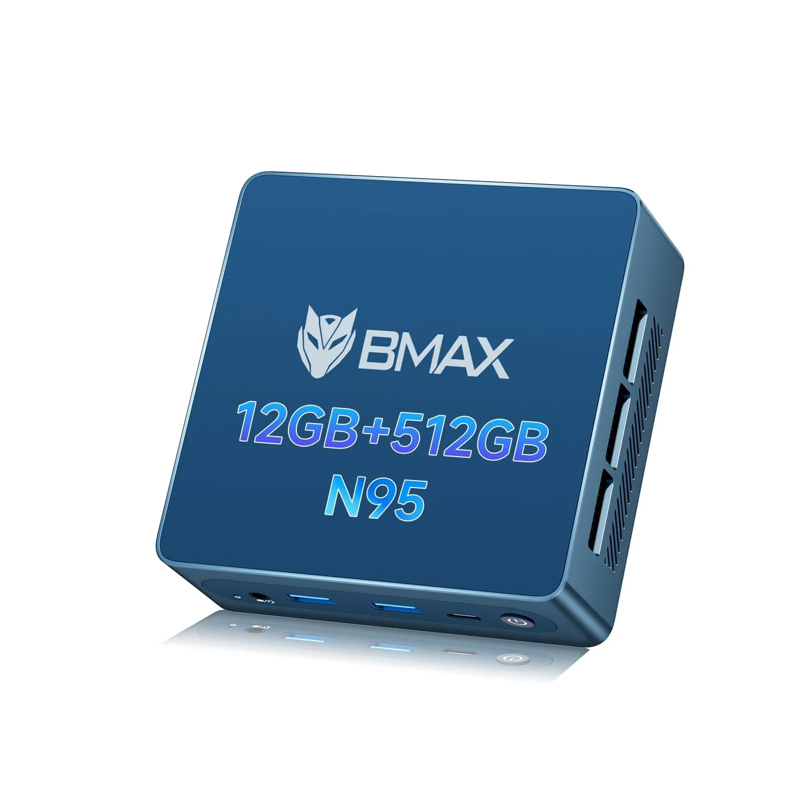 BMAX Ufficio Mini PC Win 11 Pro Intel 5205U (supera N4000, fino a 1,9 GHz), 8 GB DDR4 256 GB NVMe SSD, Mini computer desktop espandibile fino a 64 GB DDR4/2 TB SSD, DP HDMI 4K, WiFi/BT/RJ45