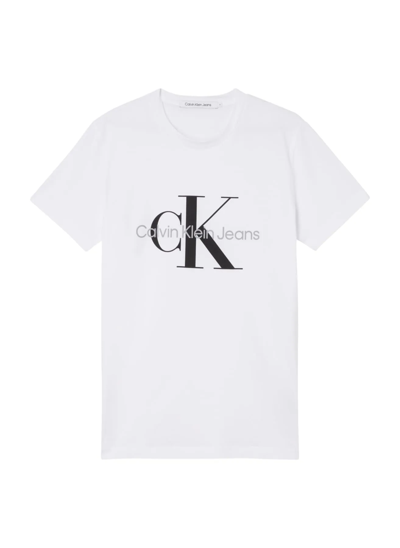 Calvin Klein Jeans Core Monologo Slim Tee J30J320935, Magliette a maniche corte Uomo, Bianco (Bright White), M