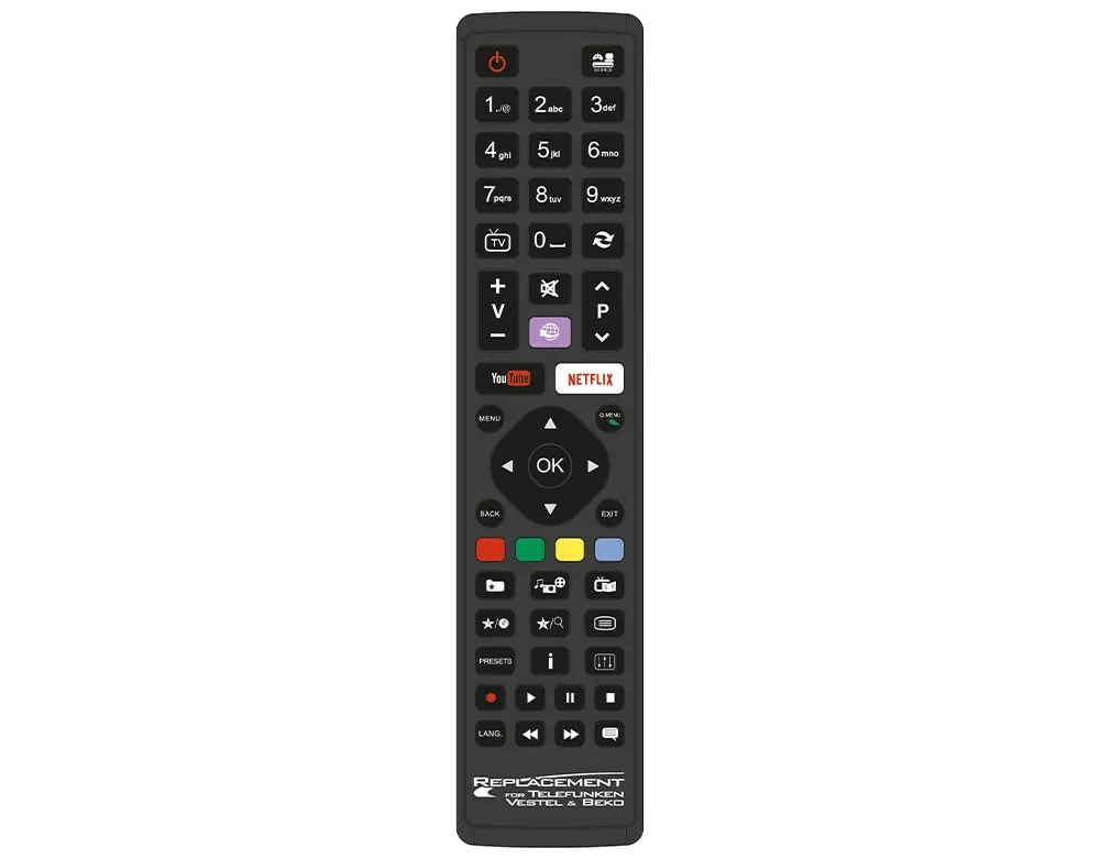 Telecommande Tv Dediee Vestel Telefunken Et Beko 1721 GBS