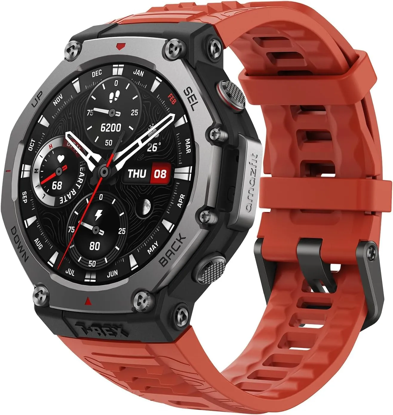 Amazfit T-Rex 3 Outdoor Smartwatch 48mm Display AMOLED, Mappe & Navigazione Offline, 6 Sistemi Satellitari Dual Band GPS, 27 Giorni di Durata Batteria, Pagamento NFC, 170 Modalità Sport per Avventura