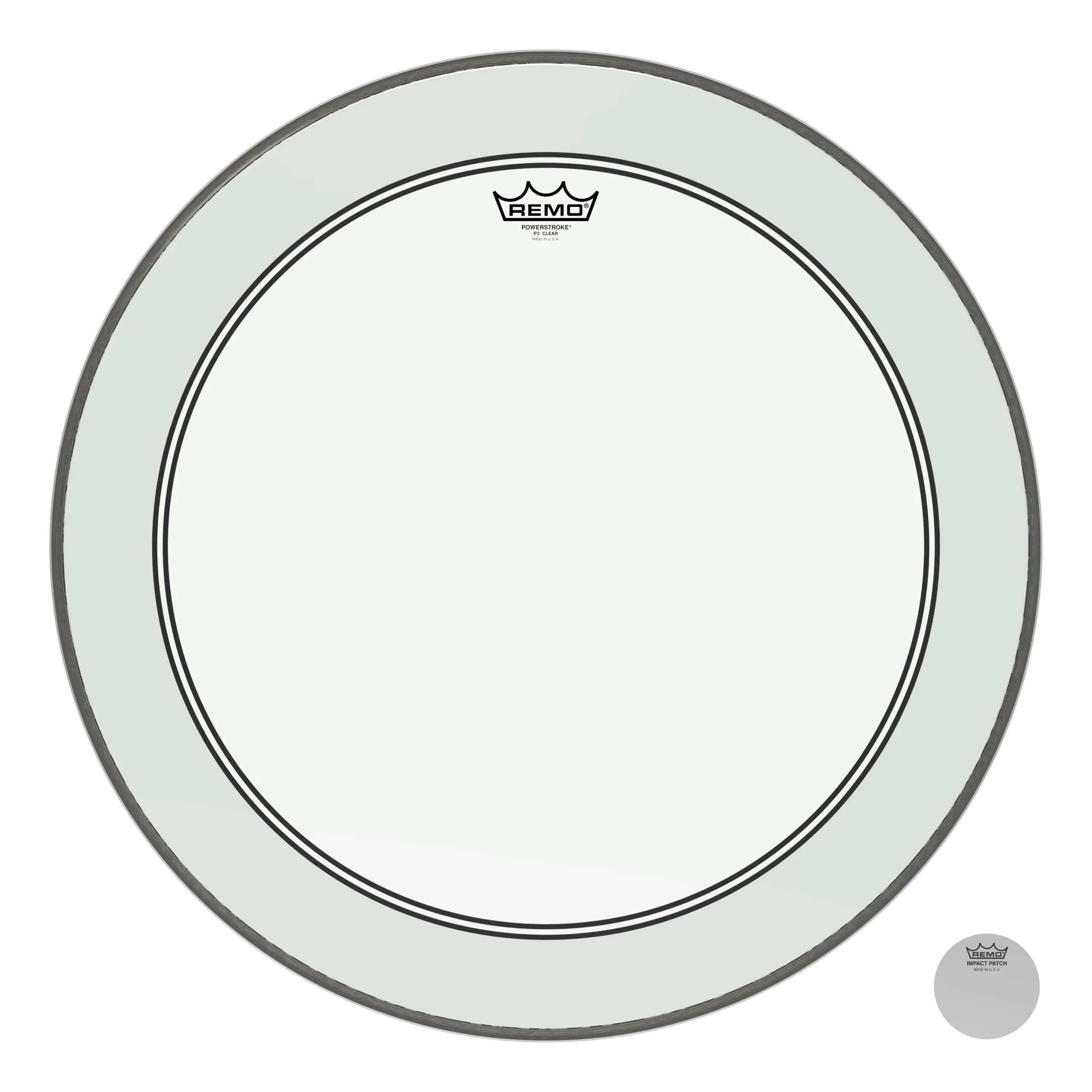 Remo Powerstroke 3 Trasparente Grancassa 22" – P3-1322-C2