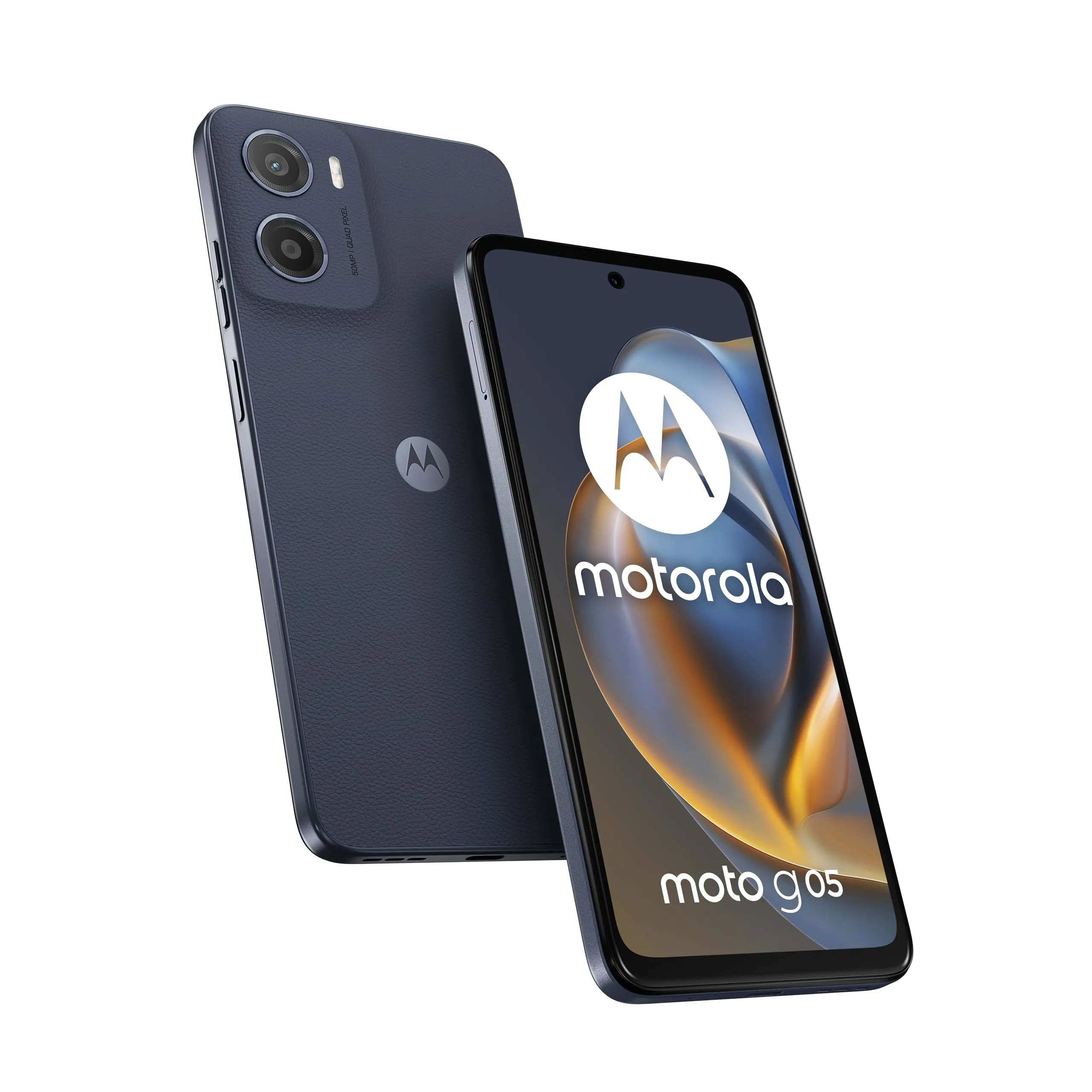 Motorola moto g15 (8/256GB, Doppia fotocamera 50+5MP + sensore antisfarfallio, Display 6.72" FHD+ 60Hz, batteria 5200mAh, MediaTek Helio G81, Android 15), Sea Blue