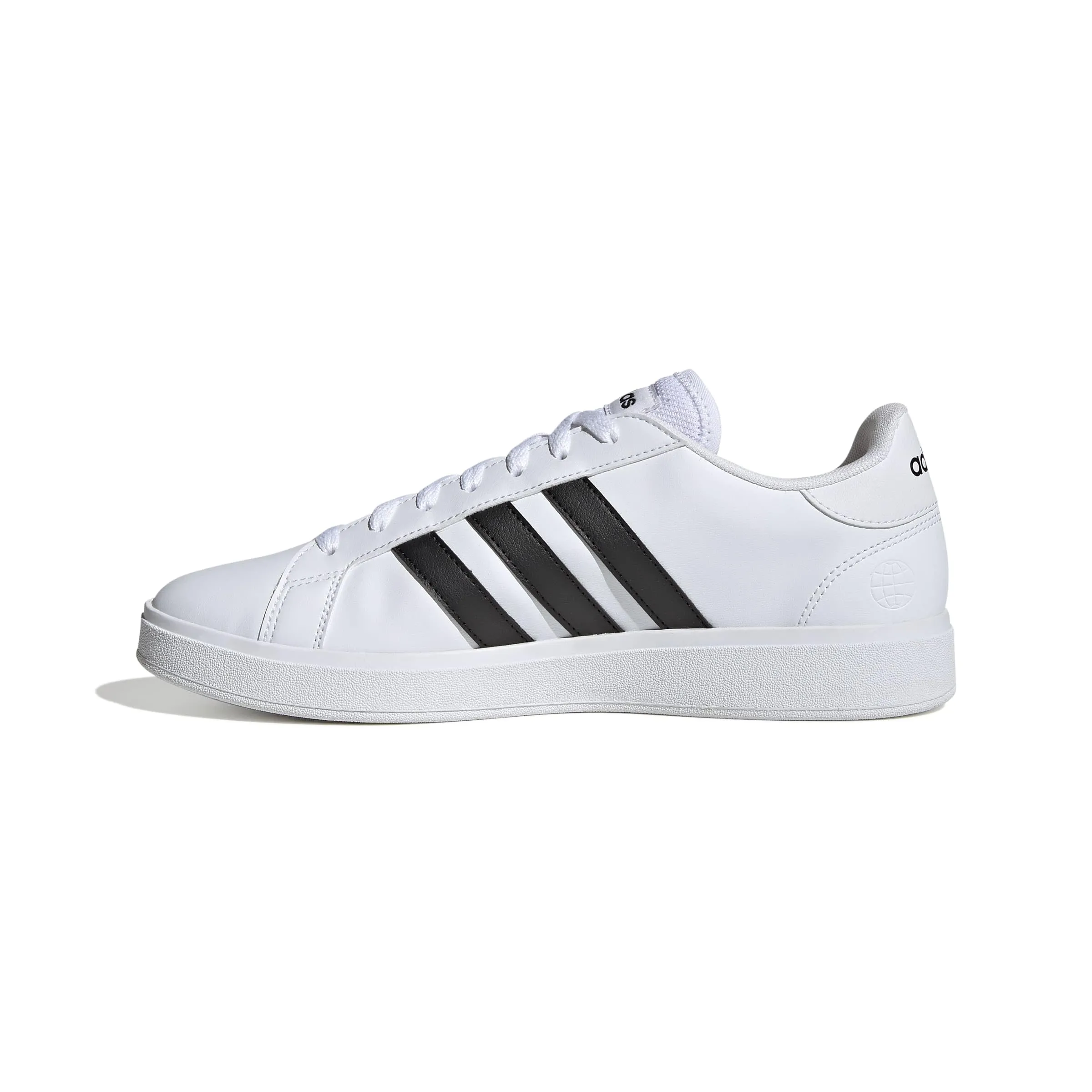 adidas Grand TD Lifestyle Court Casual Shoes, Sneakers Uomo, Cloud White/Core Black/Cloud White, 43 1/3 EU