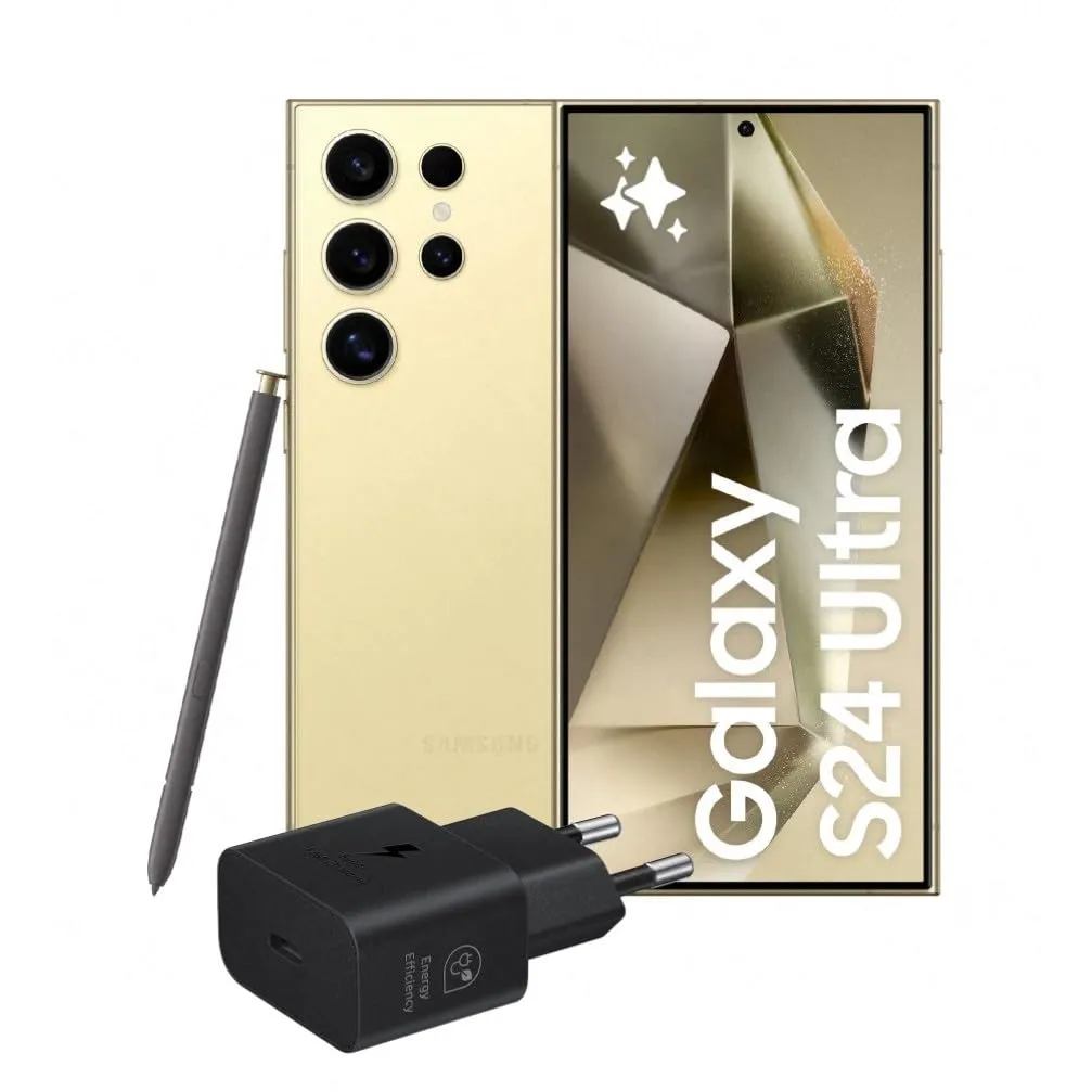 Samsung Galaxy S24 Ultra Smartphone AI, Caricatore incluso, Display 6.8'' QHD+ Dynamic AMOLED 2X, Fotocamera 200MP, RAM 12GB, 512GB, 5.000 mAh, Titanium Black [Versione italiana]