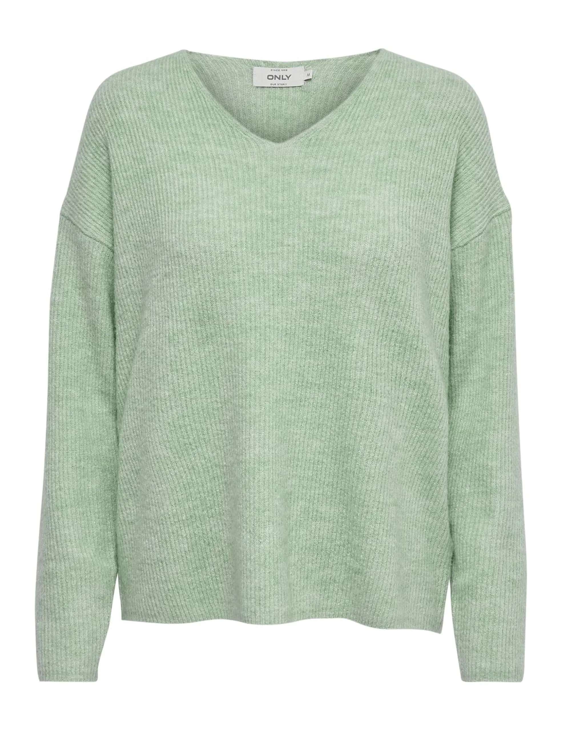 ONLY ONLCAMILLA V-Neck L/S Pullover Knt Noos, Ether/Dettagli: Melange, S Donna
