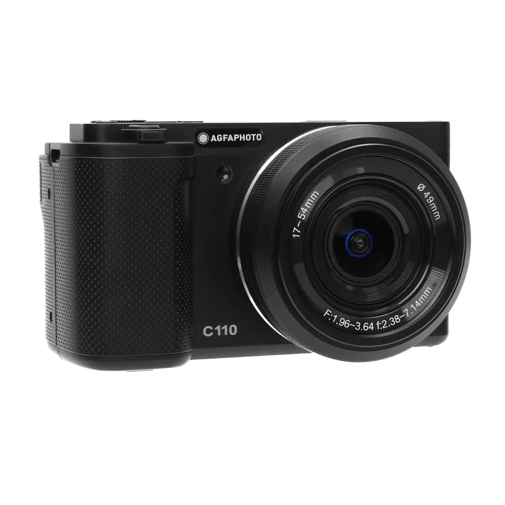 AgfaPhoto Realishot C110 - Fotocamera digitale compatta con display snodato - Nero