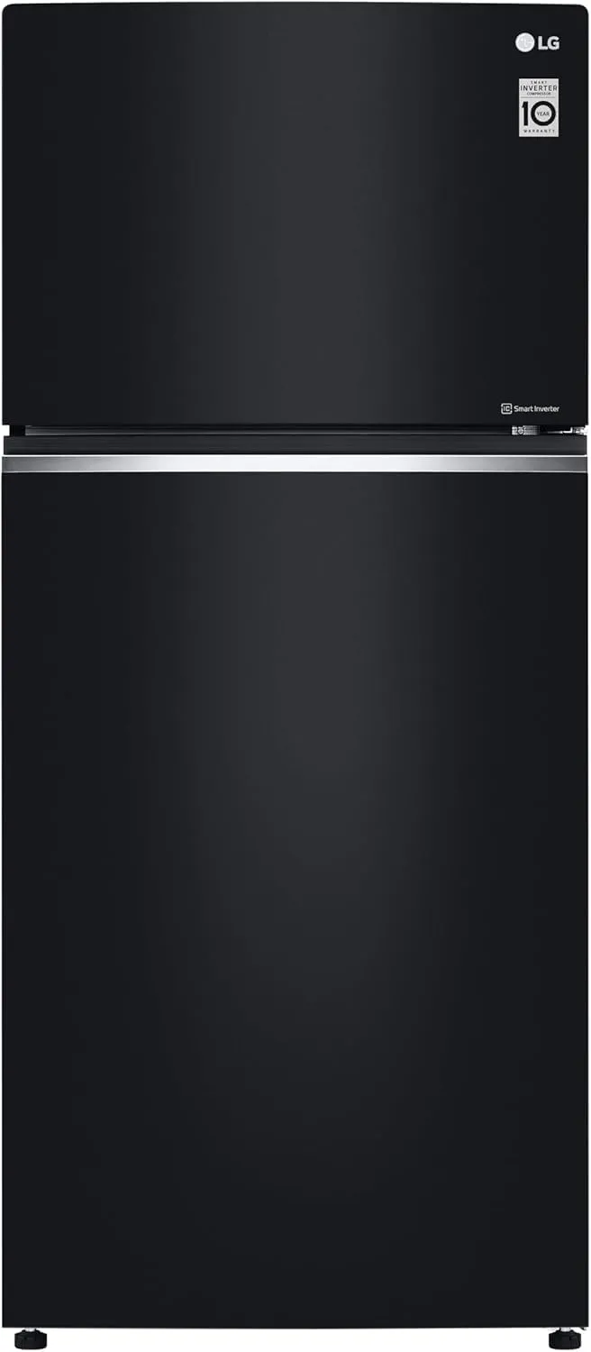 LG GTB744BMBED Frigorifero Doppia Porta, Classe E, 506l, Porte In Vetro, Tecnologia Door & Linear Cooling, Cassetto 0 Gradi, Gestione Umidità, Compressore Smart Inverter, Smart Diagnosis, Nero