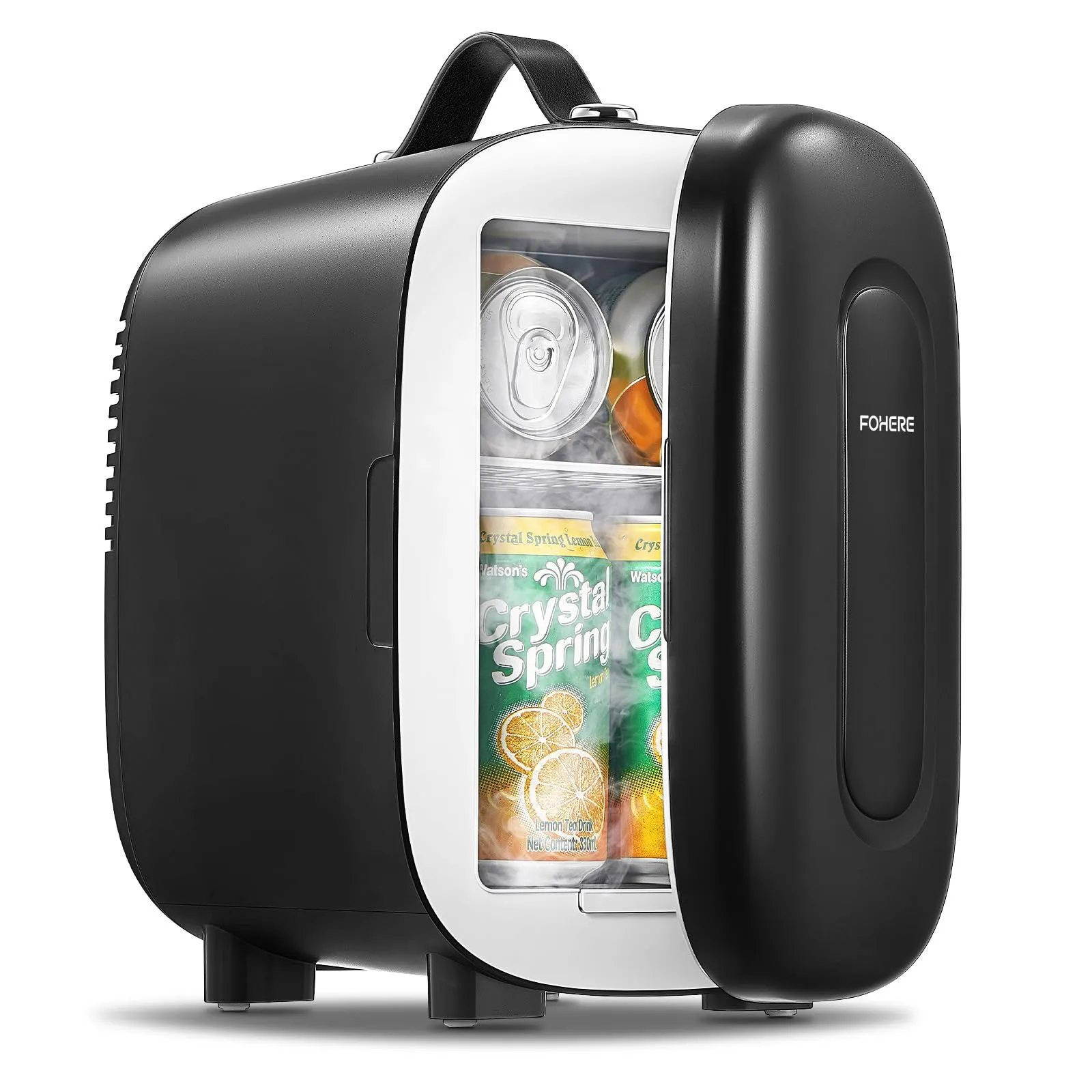 FOHERE Mini Frigo 2 in 1, Frigorifero Portatile da 5 Litri
