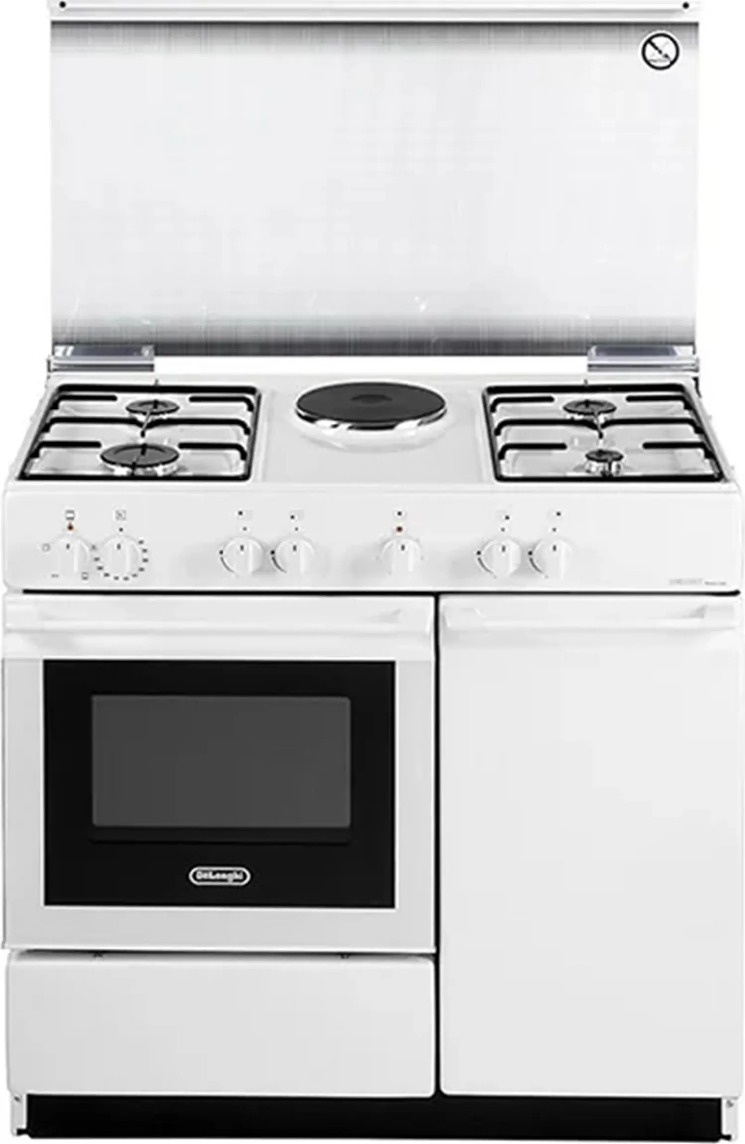 SEW8541NEDM - Cucina a gas con forno elettrico, 4 fuochi, 86x50 cm, colore Bianco