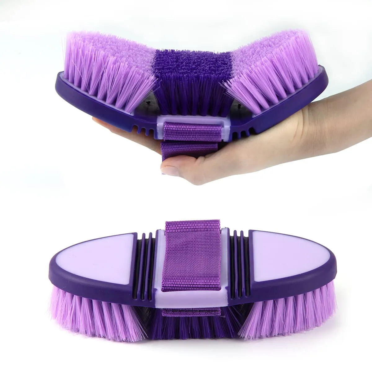 Spazzola Cavallo, Hillylolly Spazzola per Cavalli Morbida,Spazzole per Toelettatura Cavalli, Spazzole per Pulire i Cavalli, Flessibile ed Ergonomica, per la Pulizia dei Peli di Animali Domestici