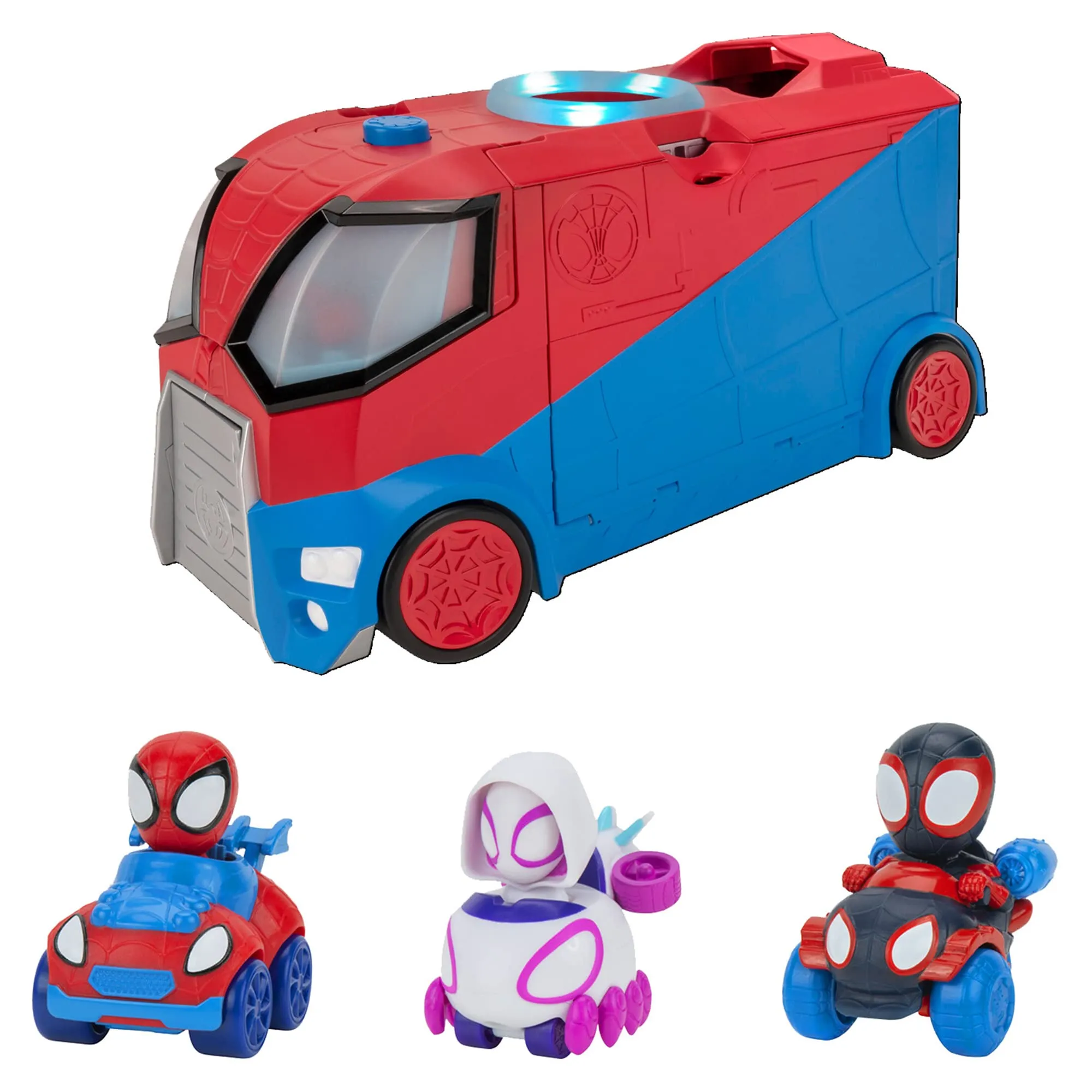 Jazwares SPIDEY AND HIS AMAZING FRIENDS Marvel's SNF0052 Web Transporter Feature Vehicle, Multi