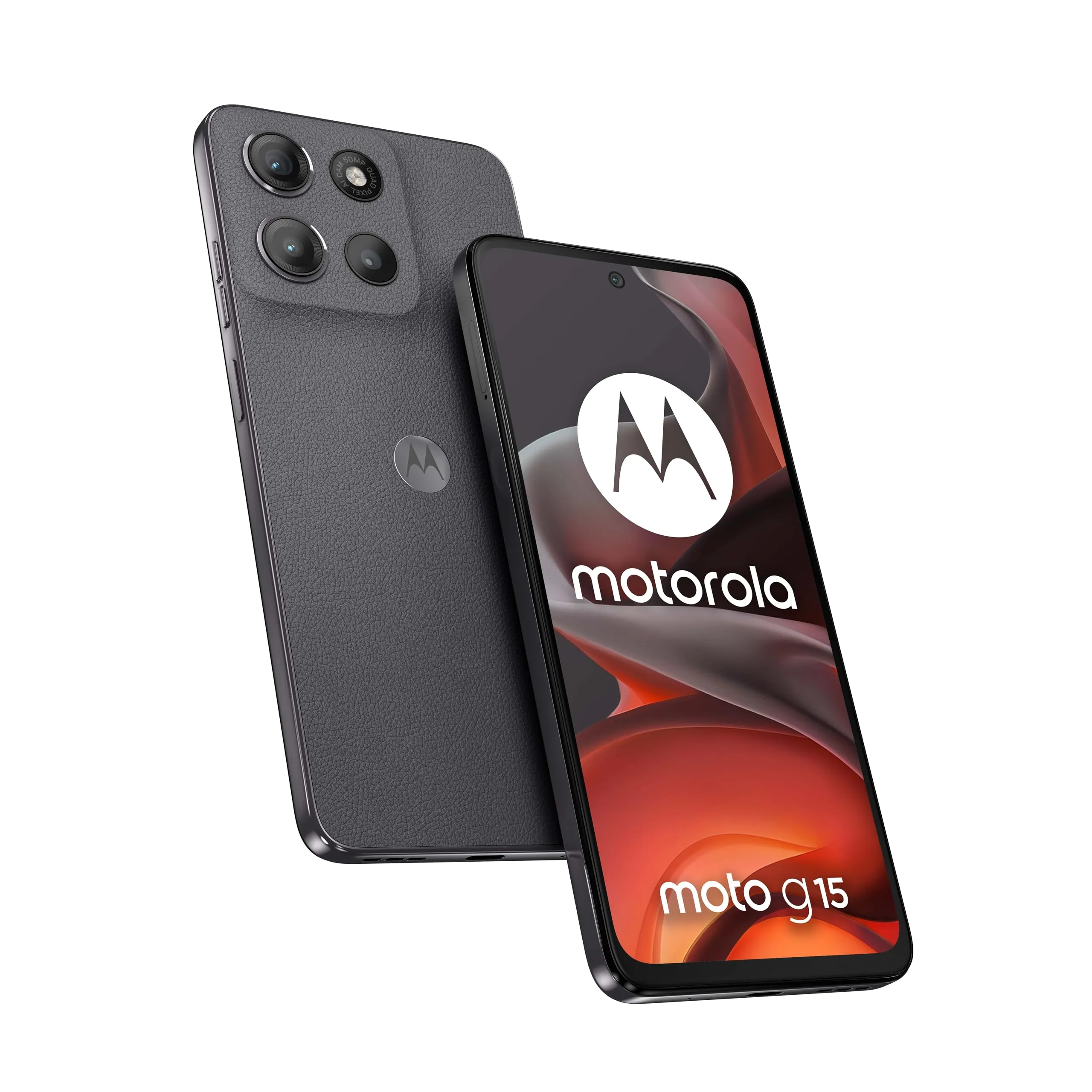 Motorola moto g15 (8/512GB, Doppia fotocamera 50+5MP + sensore antisfarfallio, Display 6.72" FHD+ 60Hz, batteria 5200mAh, MediaTek Helio G81, Android 15), Gravity Grey