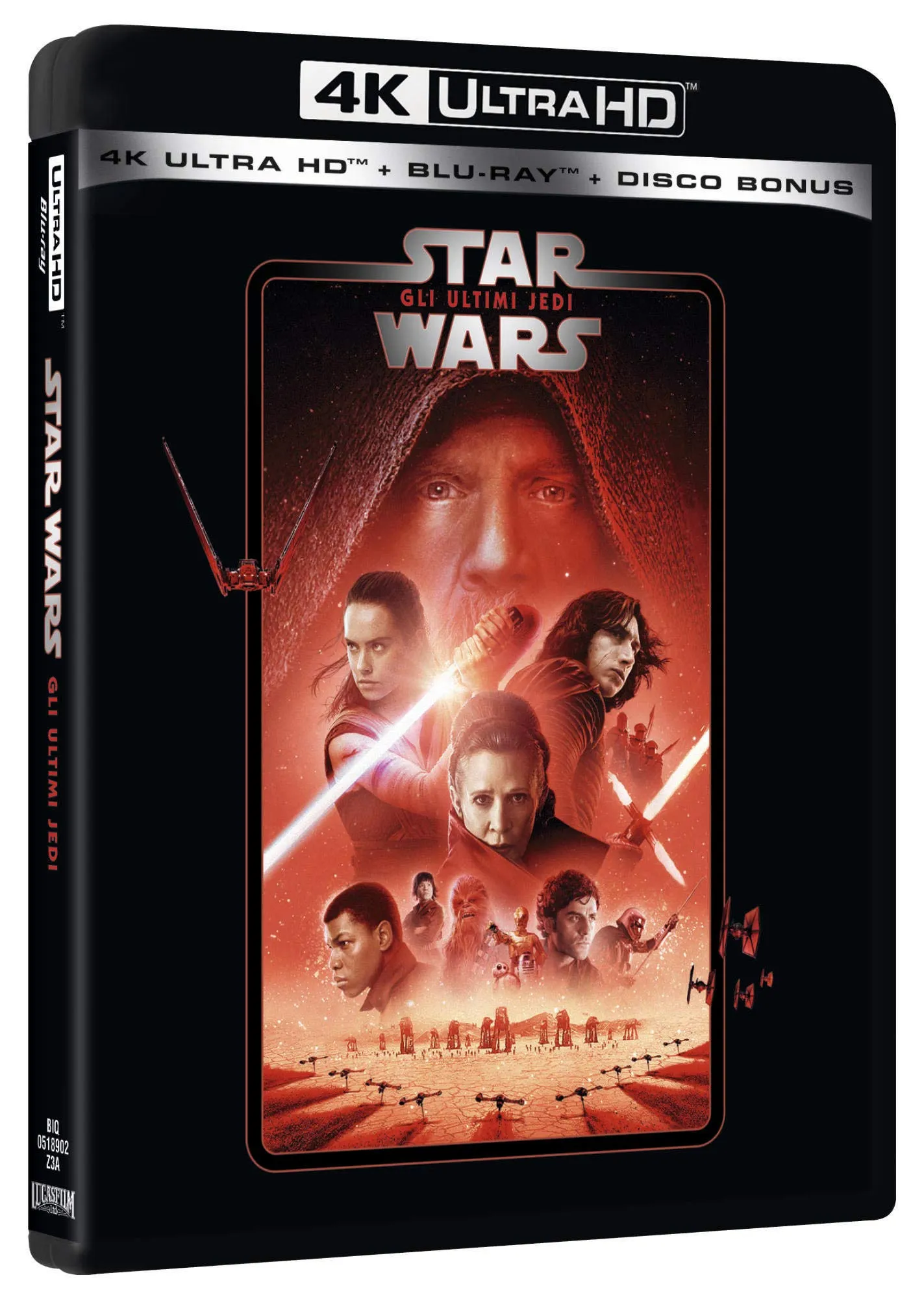 Star Wars 8 Gli Ultimi Jedi Ultra-HD 4K (3 Blu-Ray)