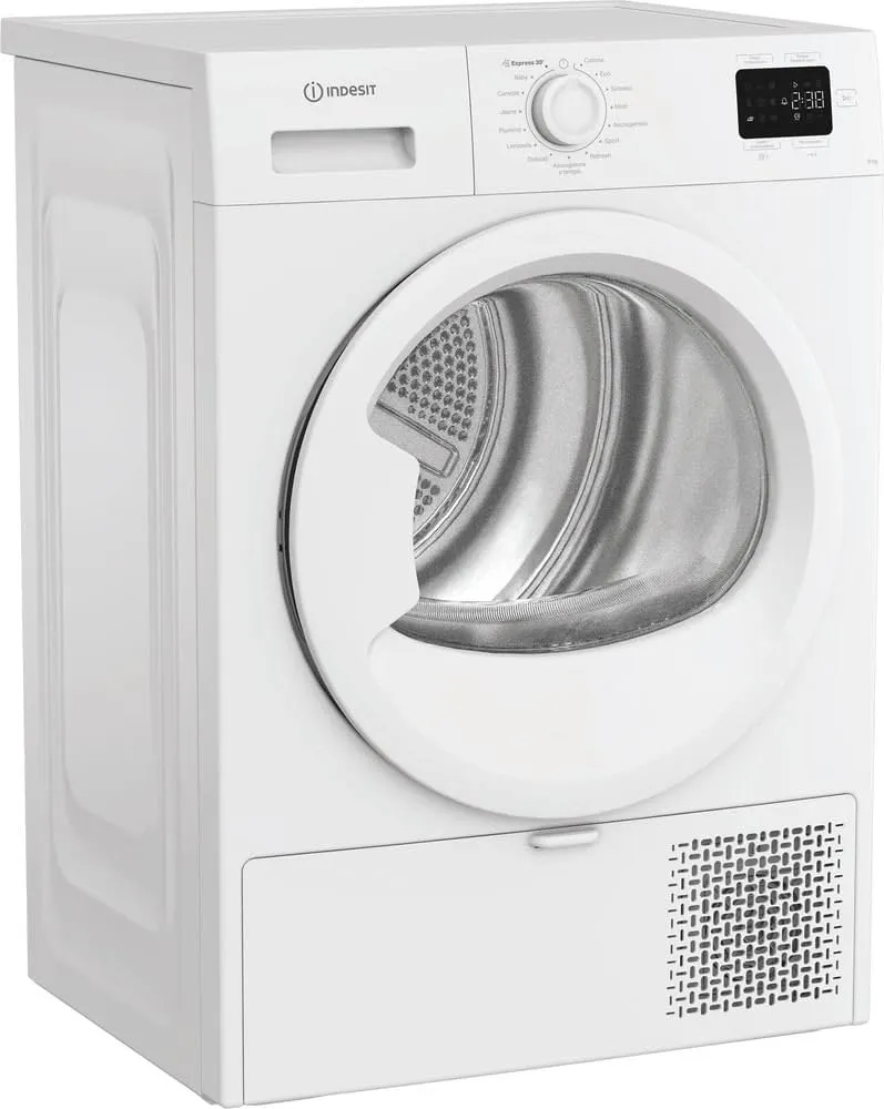 Indesit C YD 83D WW IT – Asciugatrice 8 Kg A Pompa di Calore, Libera Installazione, Classe D, Filtro 2 In 1, Ciclo Veloce, Cotone Eco, Refresh. 84,6 x 59,8 x 54,5 cm