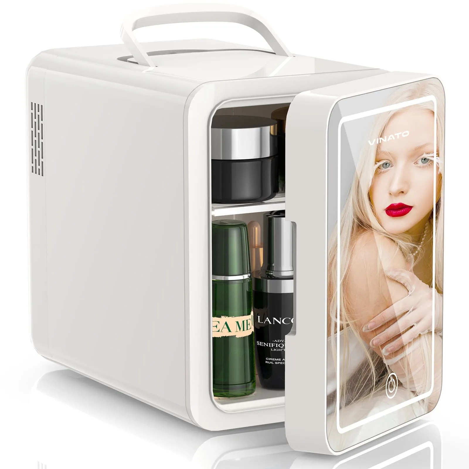 VINATO Mini Frigo da Camera, Frigorifero Piccolo AC/DC, 4L / 6L