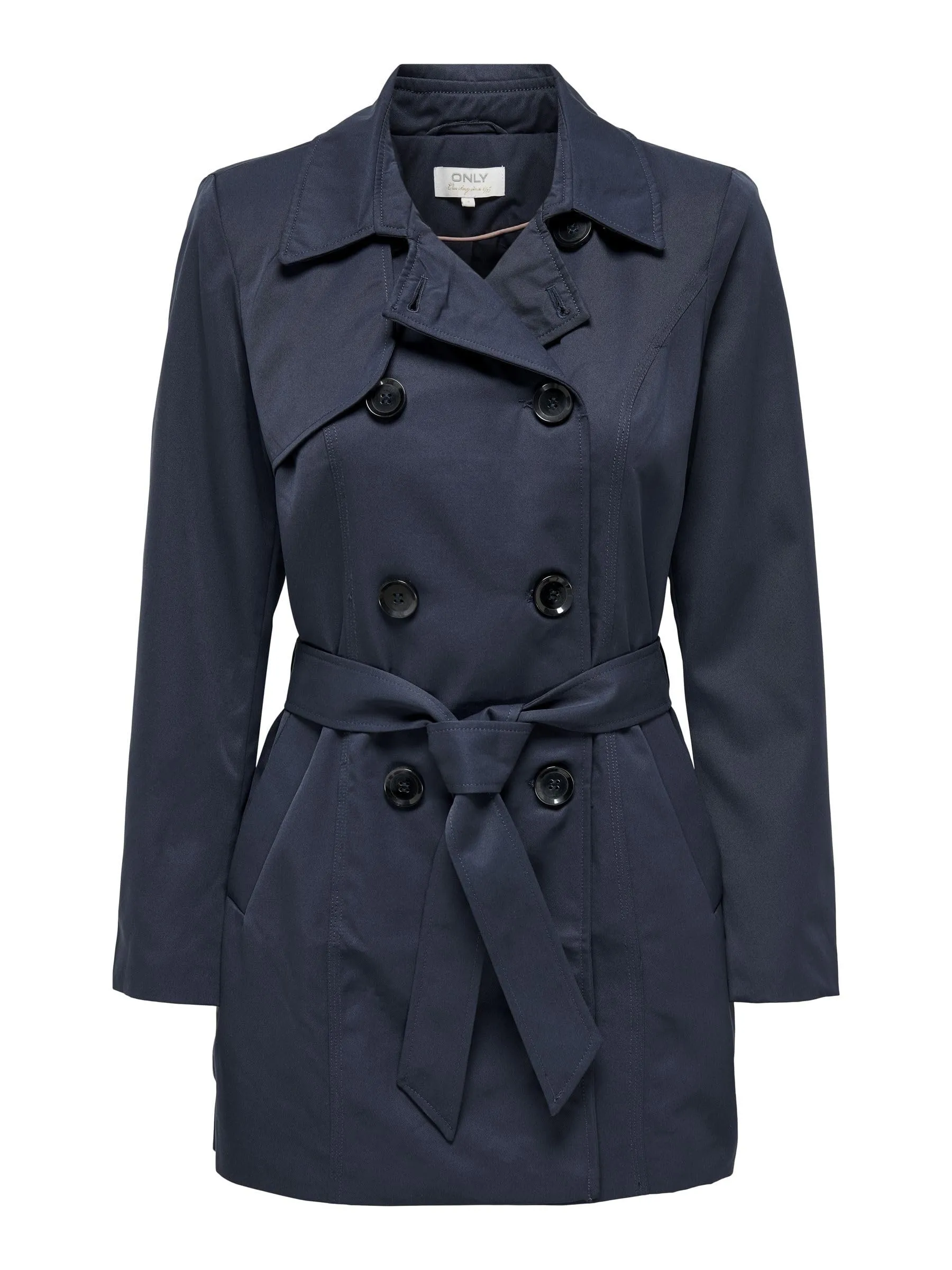 ONLY Onlvalerie Trenchcoat CC Otw Impermeabile, Night Sky, M Donna