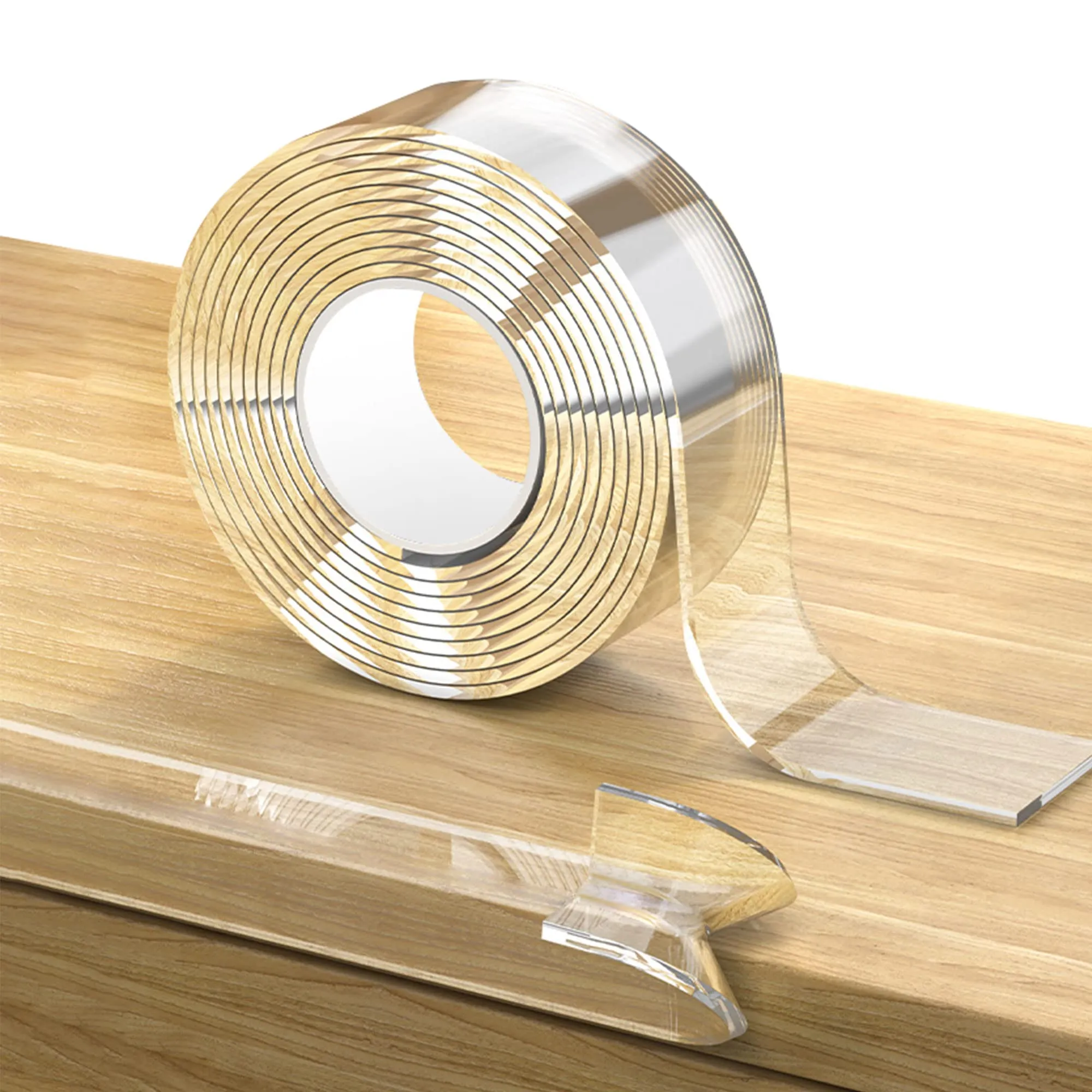 Loiion Protection Bebe de Table et Meuble Trasparente, 3m Pre-nastro Adesivo Extra Forte Nano Tape, Multifunzione non Lascia Tracce,Spesso Bordi Protezione Icurezza dei Vostri Bambini(2cm larghezza)