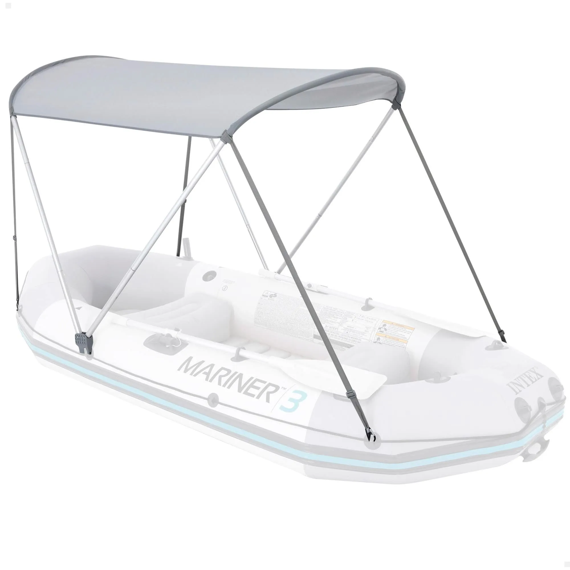 Intex 68600 - Tettoia Parasole per Canotti, Grigio, 160x142 cm