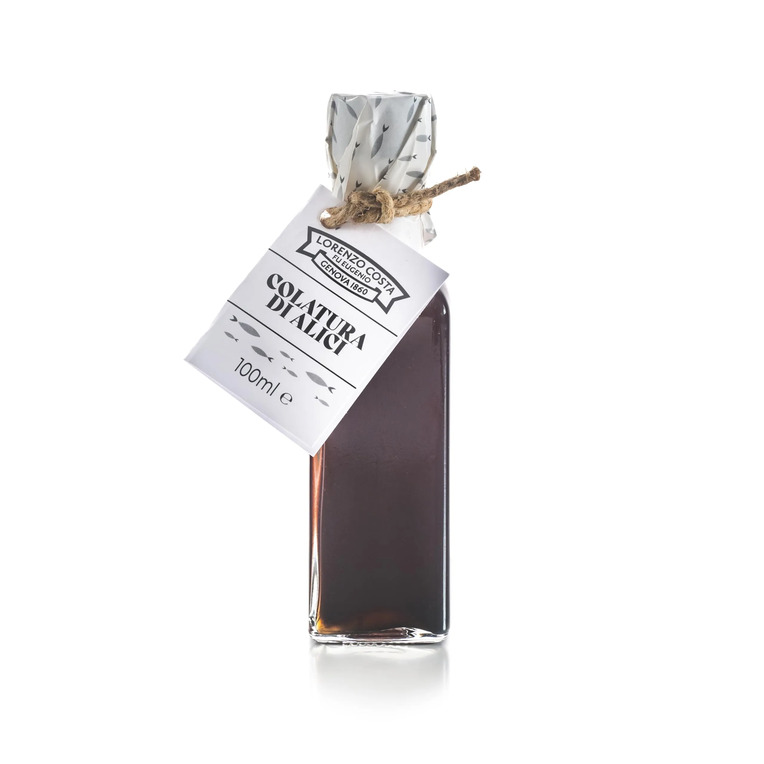 LORENZO COSTA FU EUGENIO - Colatura di alici | Colattura di alici | Colatura alici | Estratto di acciughe | Condimento tipico siciliano Bottiglia da 100ml (1 Pezzo)