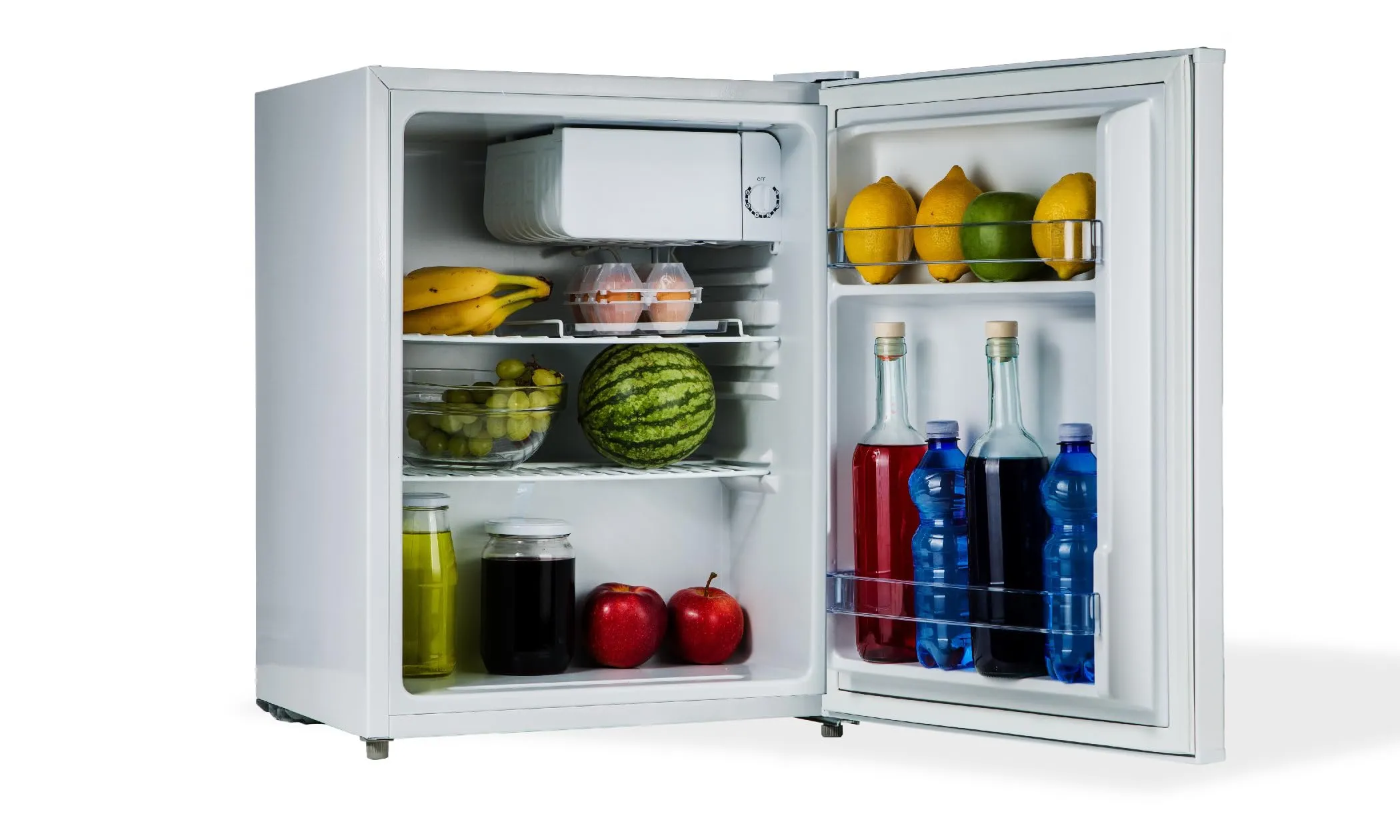 PremierTech Mini Frigo Bianco con Chiave 58 Litri Frigorifero Hotel Ufficio Casa Classe Energetica E Libera Installazione PT-F60K