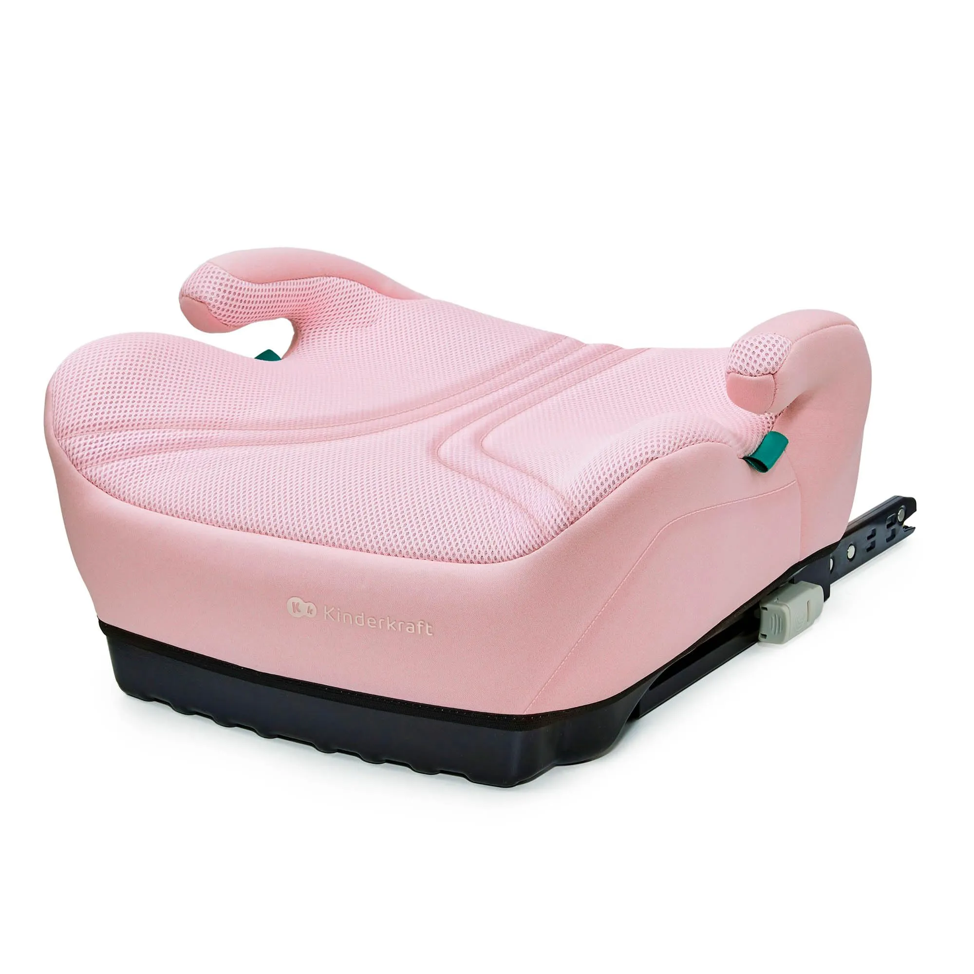 Kinderkraft I-BOOST 2 PRO, Seggiolino per Bambini da 125-150 cm e da 6 a 12 anni, Installazione ISOFIX, molto leggero (2,36 kg), Braccioli Ergonomici, Rivestimento Sfoderabile, Rosa