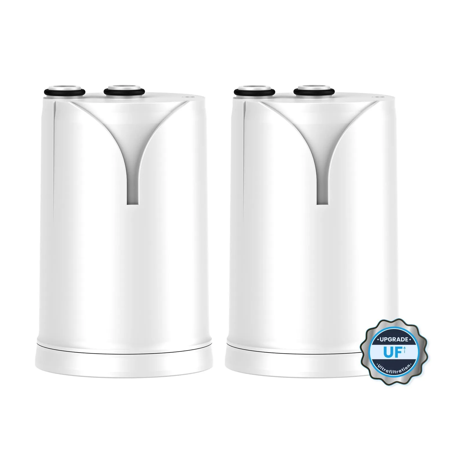 GLACIER FRESH Ultrafiltrazione Filtro acqua rubinetto ON TAP (600L), compatibile Brita® On Tap V/Pro V-MF/HF, 5 stadi - Riduce 99% PFAS, batteri, metalli, cloro e particelle 0,01 µm (2 pezzi)