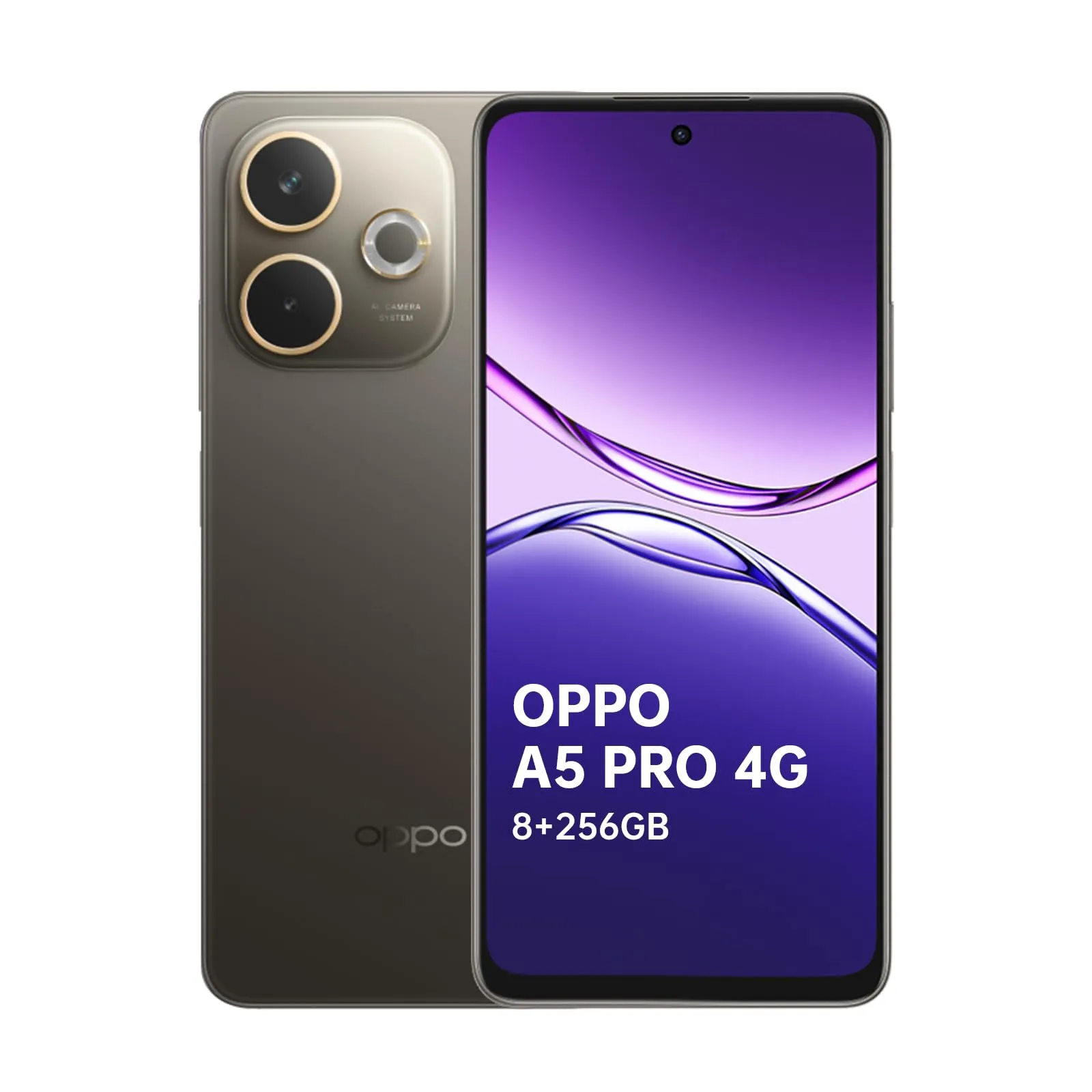 OPPO A5 Pro 8 256GB, Smartphone, Grande Batteria 5800mAh, Telefono, 45W SUPERVOOC, IP69, Fotocamera AI 50 8 2MP, Schermo LCD da 6,67" a 90Hz, Snapdragon 6s 4G Gen1, AI LinkBoost, NFC, Dual SIM, Nero
