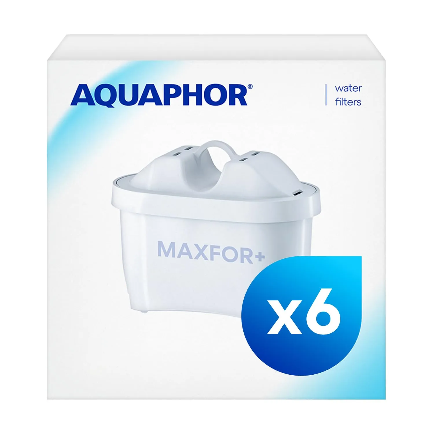 AQUAPHOR Maxfor+ Filtri per Acqua Compatibili con tutte le Caraffe Brita® - Confezione 5+1