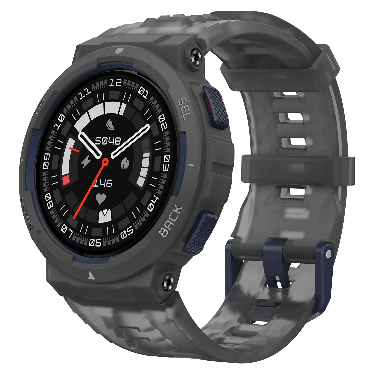 Amazfit Active Edge, 46 mm, Smart Watch dal Design Elegante e Resistente per lo Sport e il Fitness, GPS, AI Health Coach, Sport Outdoor, allenamenti ed esercizi, batteria da 16 giorni, 10 ATM