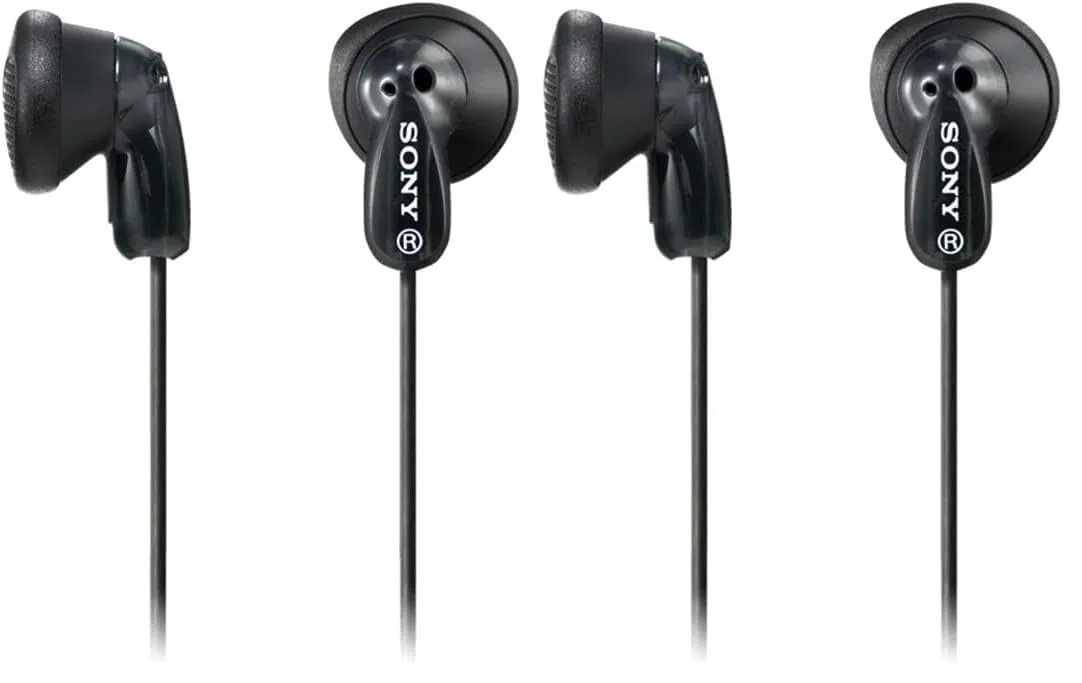 Sony MDR-E9LP Cuffie In-Ear, Nero (Confezione da 2)