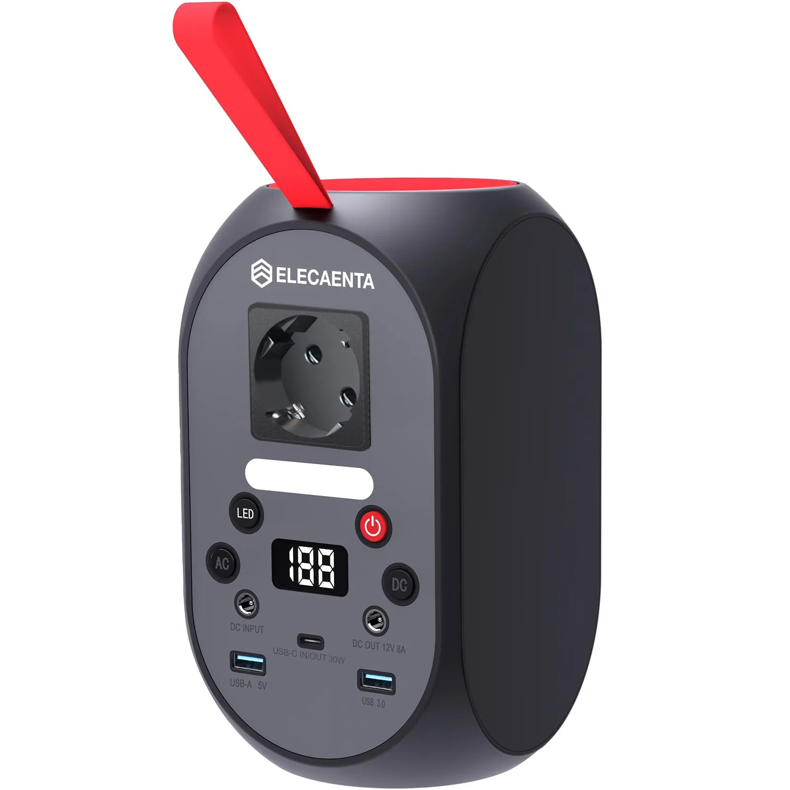 Centrale Elettrica Portatile 99Wh, Generatore Solar Portatile LiFePO4 Batteria CA 120W(Picco 200W) Batteria di Backup con Torcia a LED per Campeggio, Viaggi, Camper, Casa, Emergenza