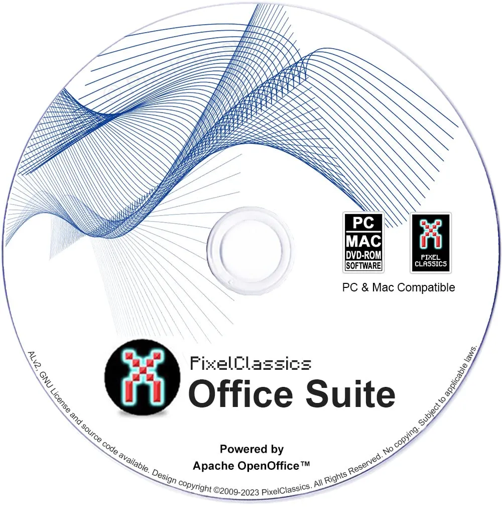 Office Suite 2025 compatibile con Microsoft Office 2024, 365, 2021, 2019, 2016, 2013, 2010, Word Excel PowerPoint su CD, alimentata da Apache OpenOffice per Windows 11, 10, 8, 7, Vista, XP, PC e Mac