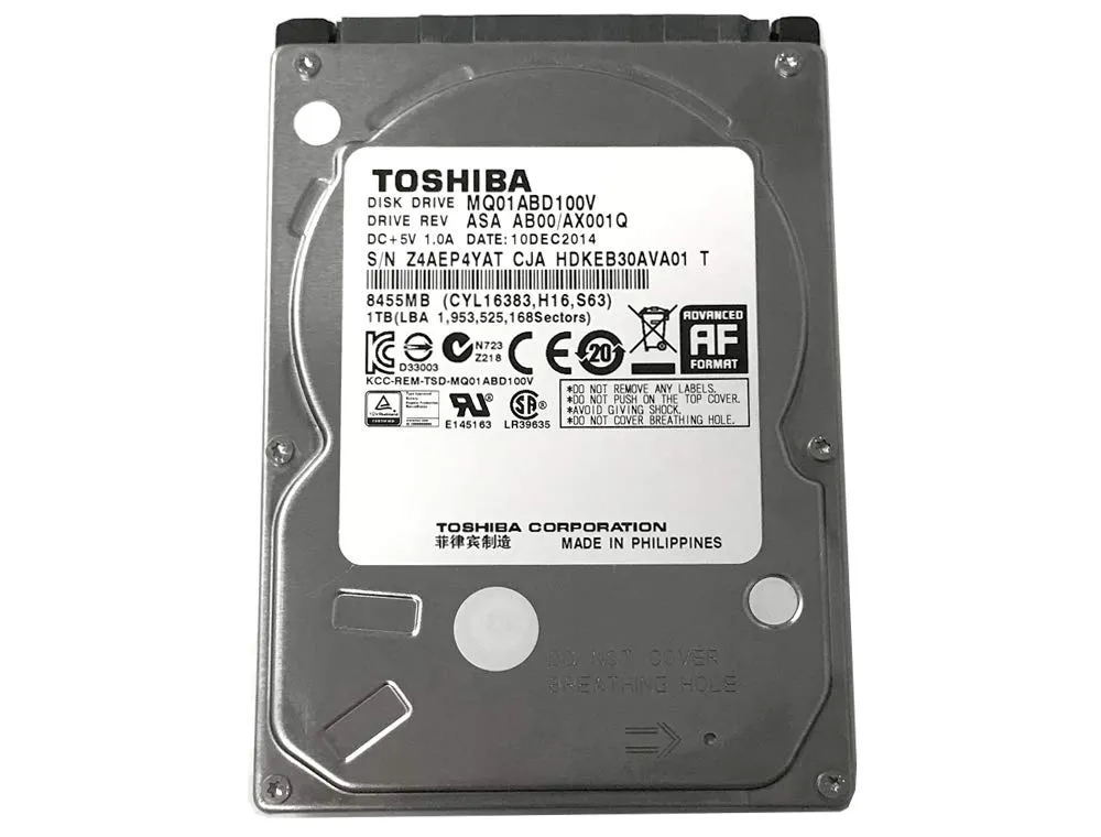 Toshiba Disco rigido SATA 3,0 Gb/s 2,5" PS3/PS4, 1 TB, 5400 giri/min, 8 MB di cache, 3 anni di garanzia