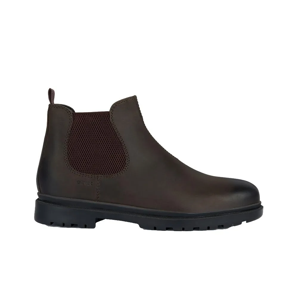 Geox U Andalo, Stivale alla caviglia Uomo, Coffee Bordeaux, 46 EU