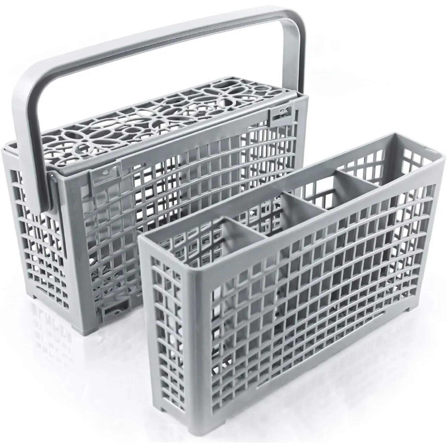 Cestello posate lavastoviglie ORIGINALE di Plemont® [23x8,5 & 4,5x13,5cm] Cestello lavastoviglie con l’innovativa soluzione 2 in 1 – porta posate lavastoviglie in plastica resistente
