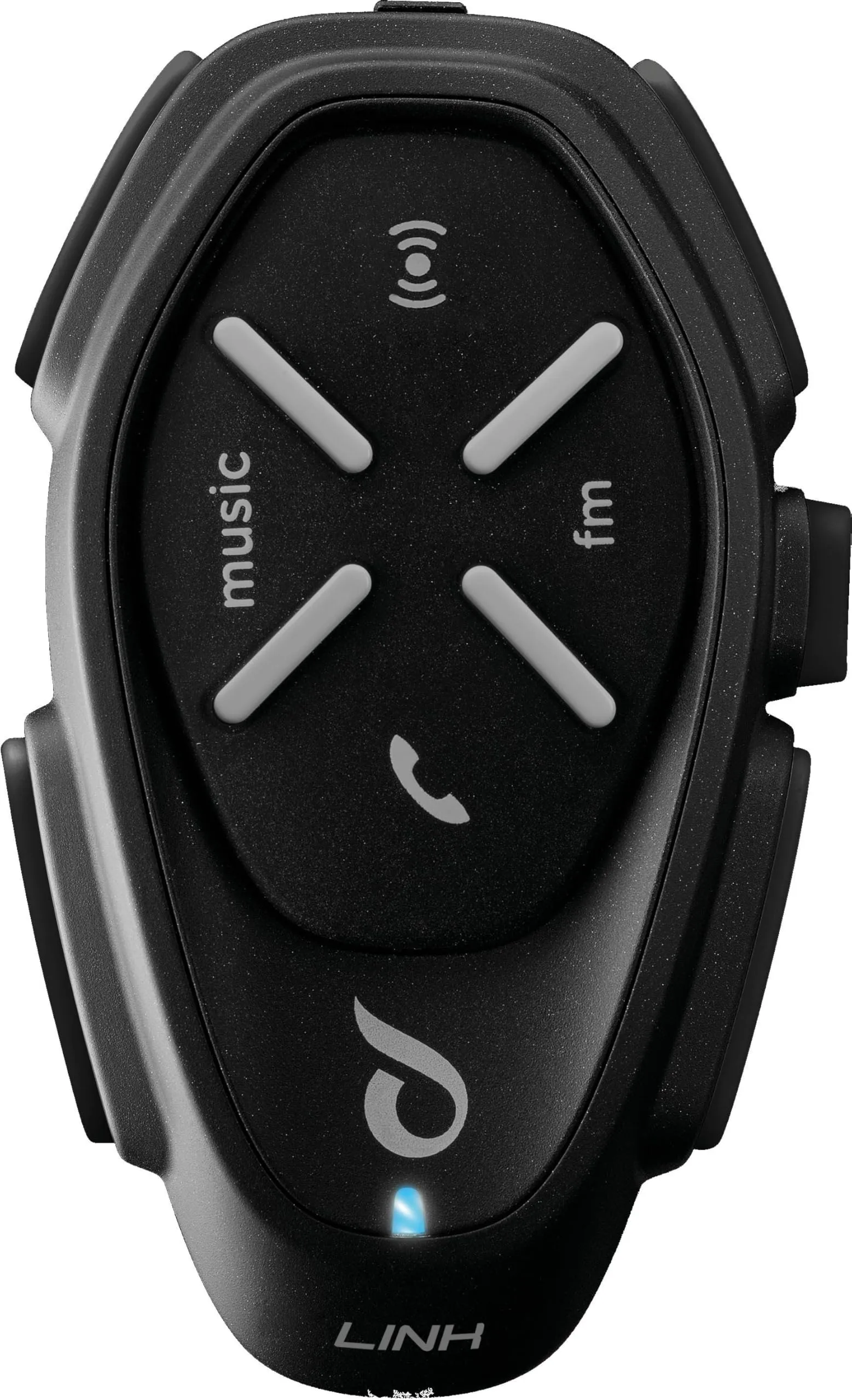 INTERPHONE LINK - Doppio - Interfono Bluetooth da Casco per Moto, Uso Pilota - Pilota, Distanza 300Mt, Autonomia Fino a 20 Ore, Mp3, GPS, Impermeabile, Universale.