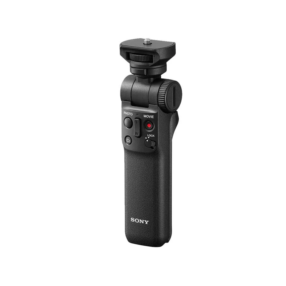Sony Gp-Vpt2Bt Shooting Grip Bluetooth, Con Funzione Telecomando Wireless E Treppiedi, Per Fotocamere Digitali Sony, Ottimale Per Video E Vlog, Nero