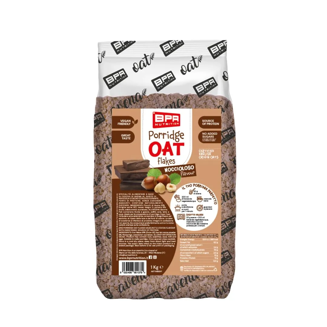 Bpr Nutrition Fiocco D'Avena Aromatizzato Noccioloso - 1 Kg