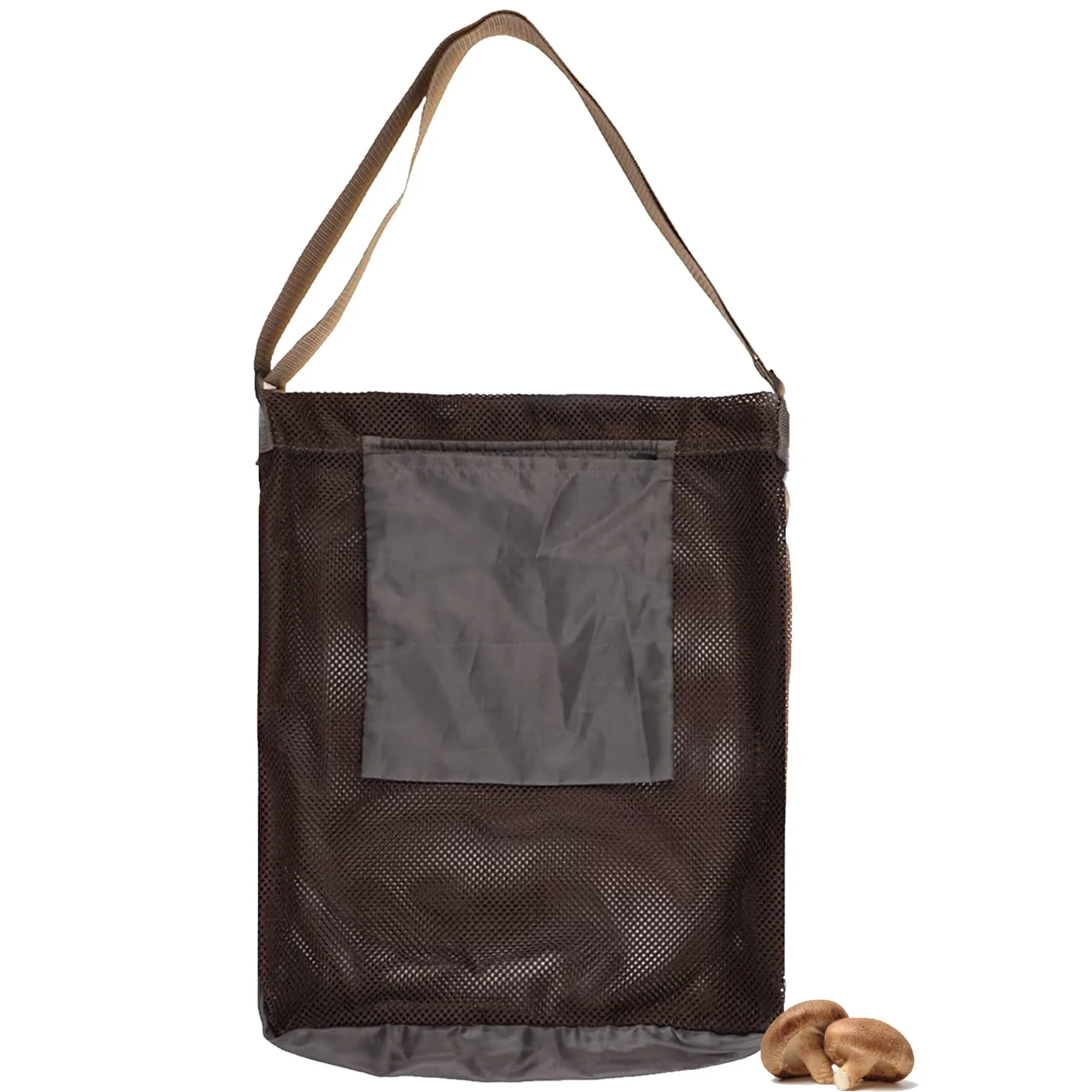 Borsa per la Caccia Ai Funghi,Borsa per la Raccolta della Frutta,Borsa per Il Foraggiamento,Borsa per Il Cibo in Rete,Borsa per la Raccolta con Custodia in Rete di Grande capacità Tracolla Regolabile